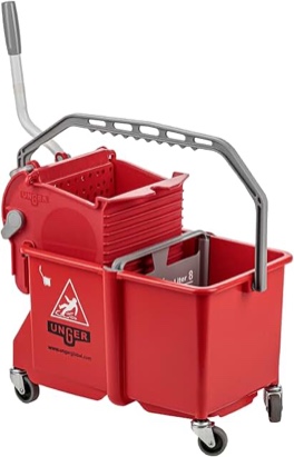 Condition photo showing New/Like New for Restroom bucket cleaner floor system (red) (similar)