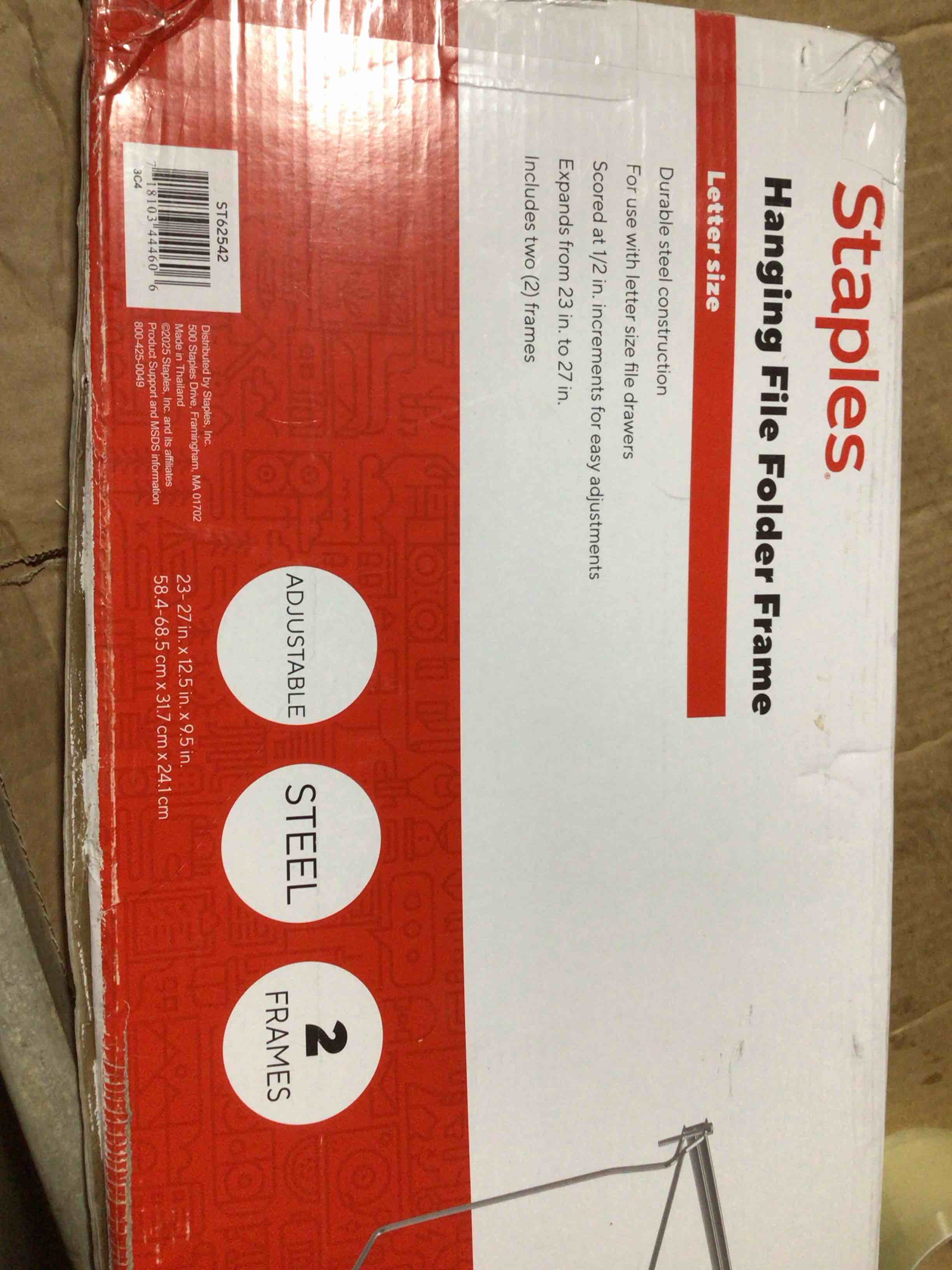 Condition photo showing As Is for hanging file folder frame 