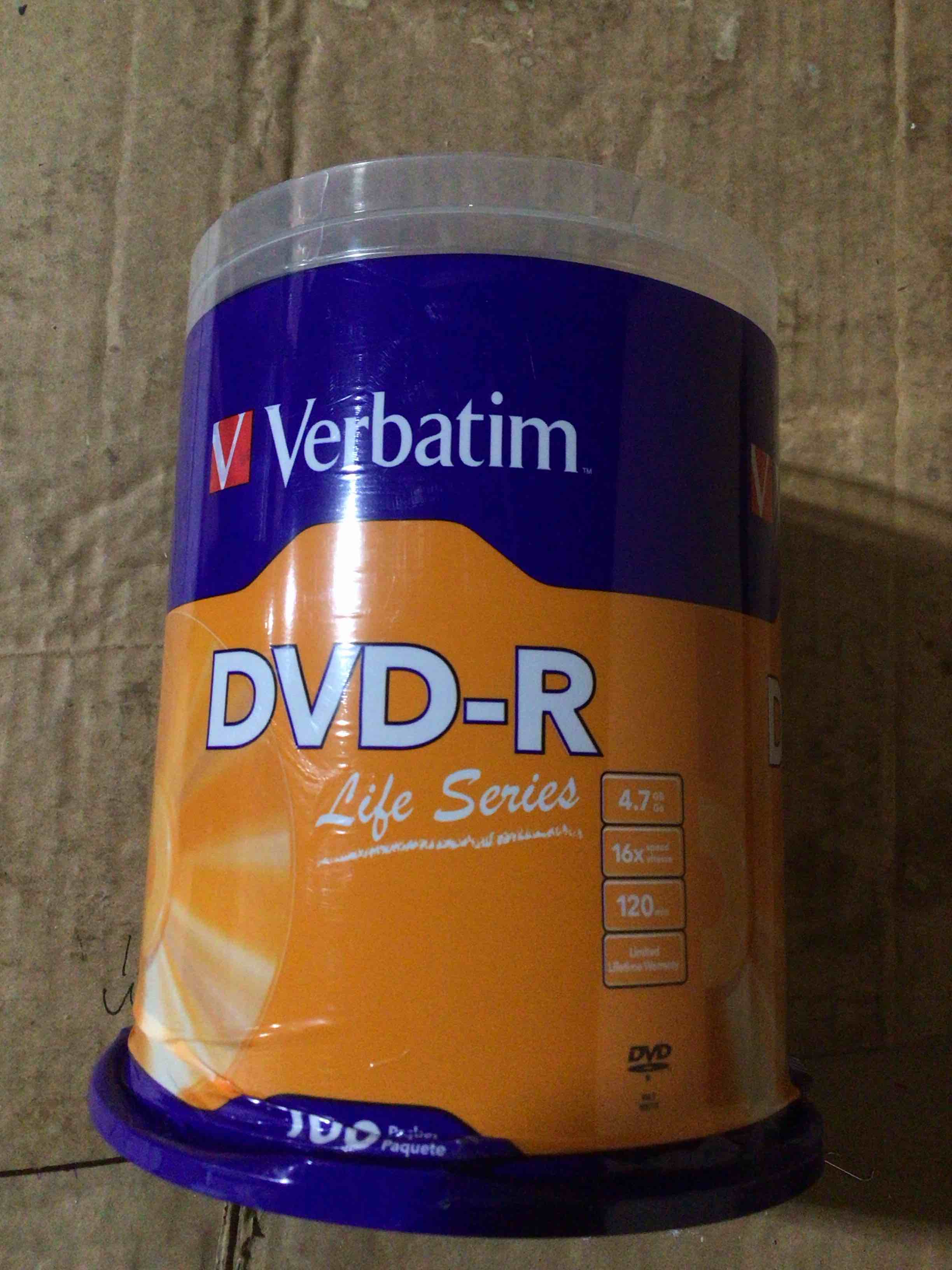 Condition photo showing New/Like New for DVD-R verbatim 