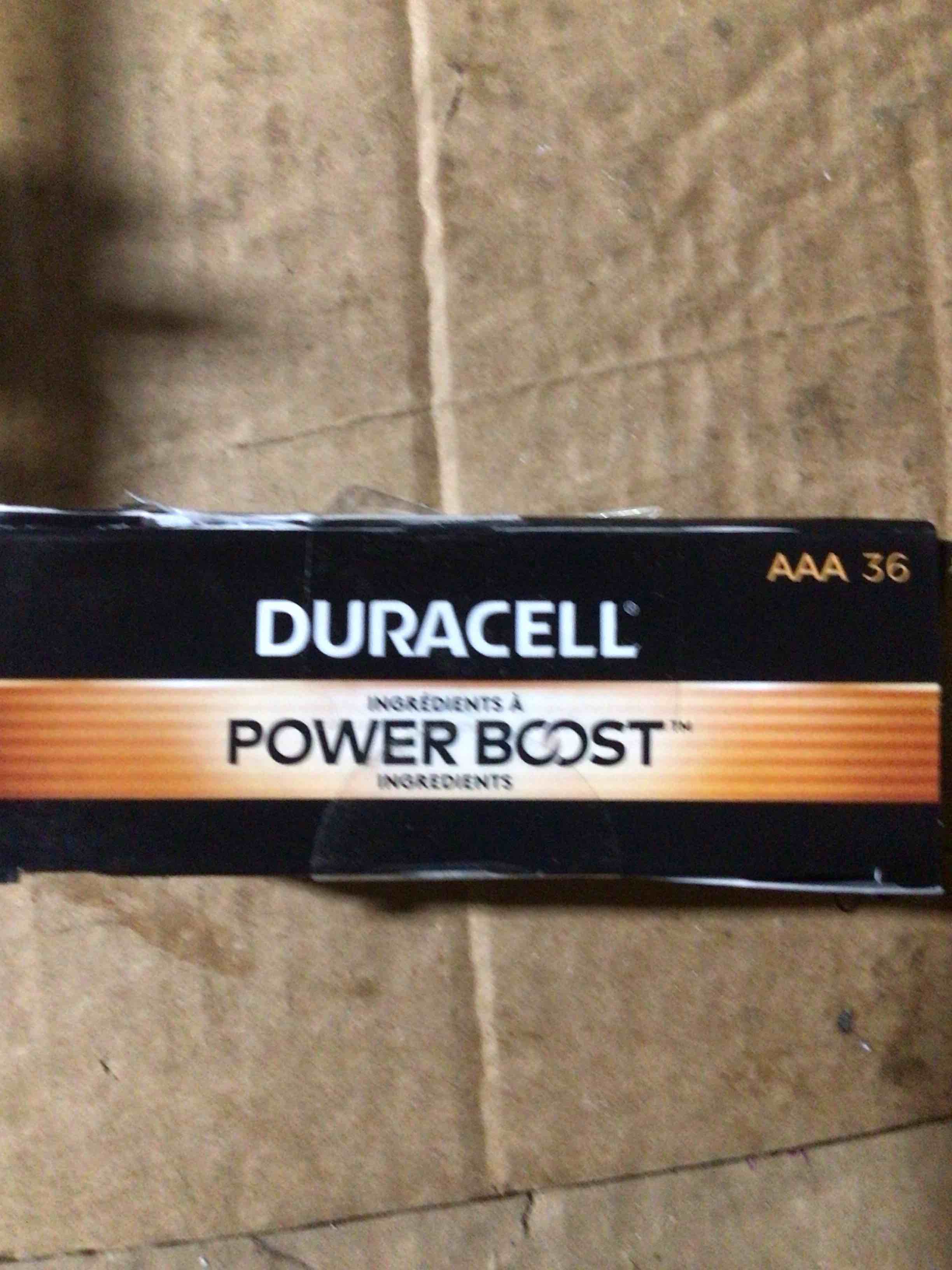 Condition photo showing New/Like New for DURACELL POWER BOOST AAA 36 BATTERIES