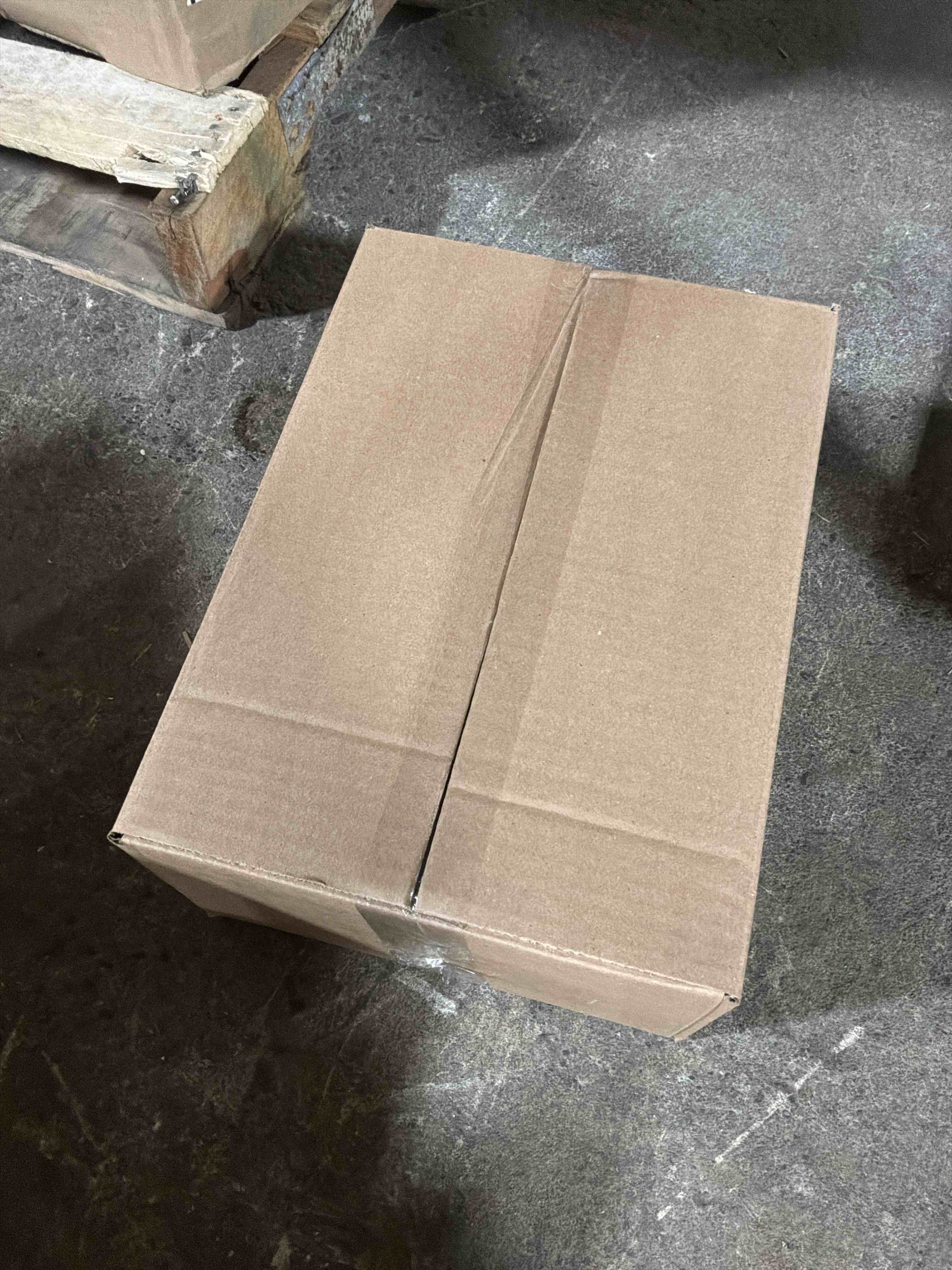 assorted box of cleaning supplies 