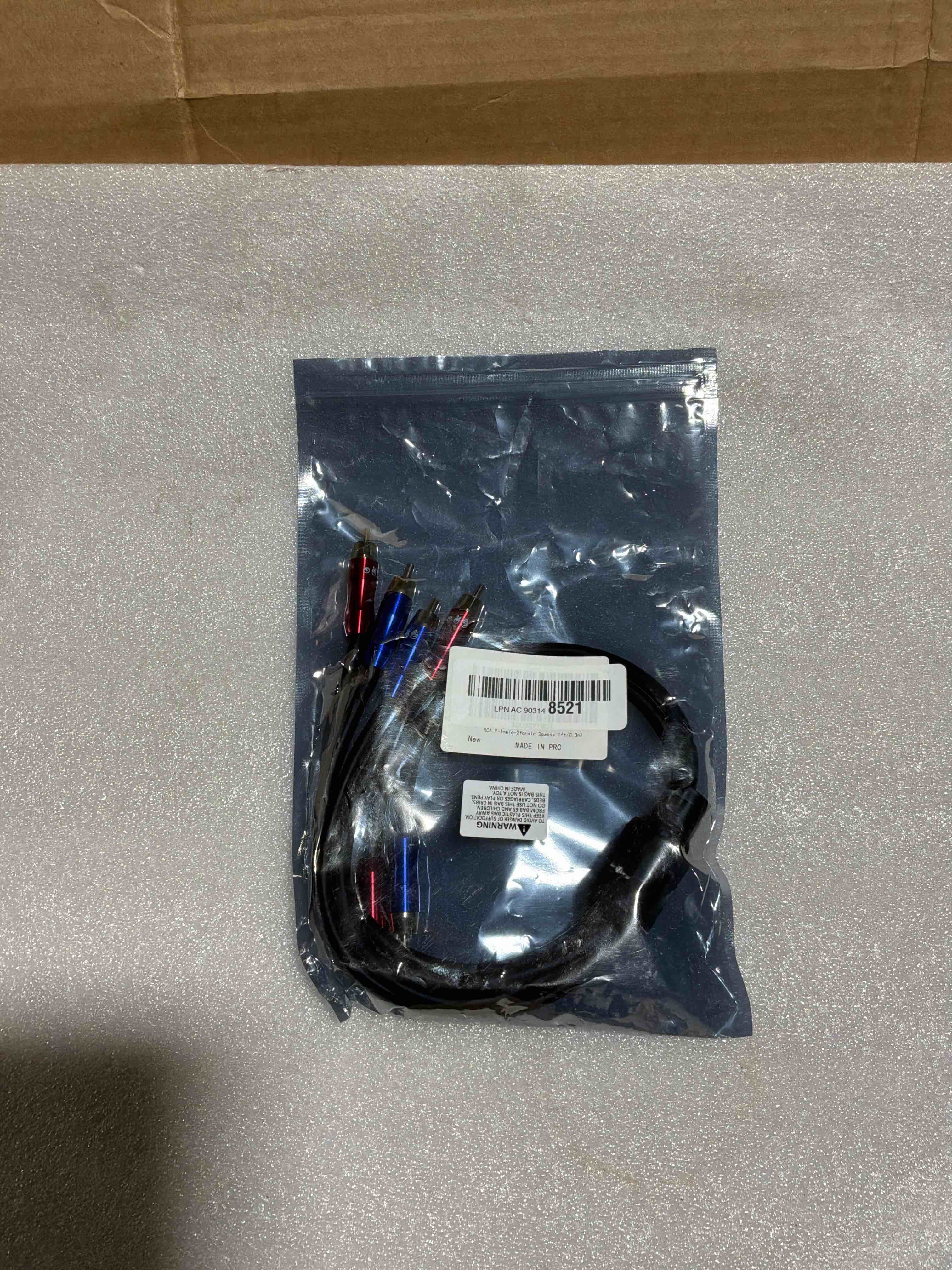 Condition photo showing New/Like New for VKheroKV RCA Stereo Plug Male to Dual RCA Plug Male Audio Splitter Cable - Gold Plated / 4n OFC Pure Copper Wire (1.5FT(50CM))