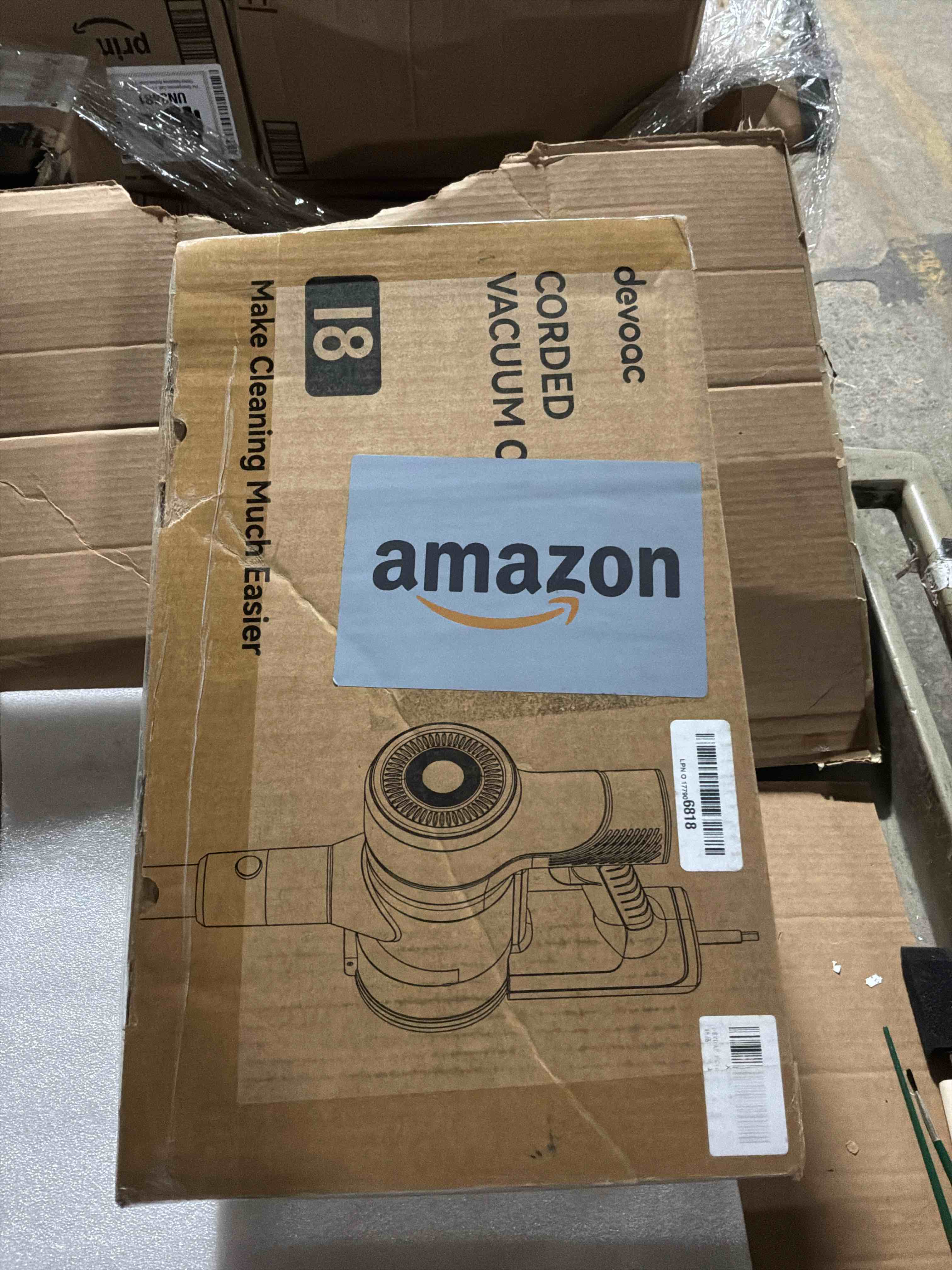 Condition photo showing New/Like New for DEVOAC Cordless Vacuum Cleaner, Ultra-Lightweight Stick Vacuum, 2200mAh Battery Up to 40mins Runtime, 6 in 1 Powerful Handheld Vacuum for Home Hard Floor Carpet Pet Hair 