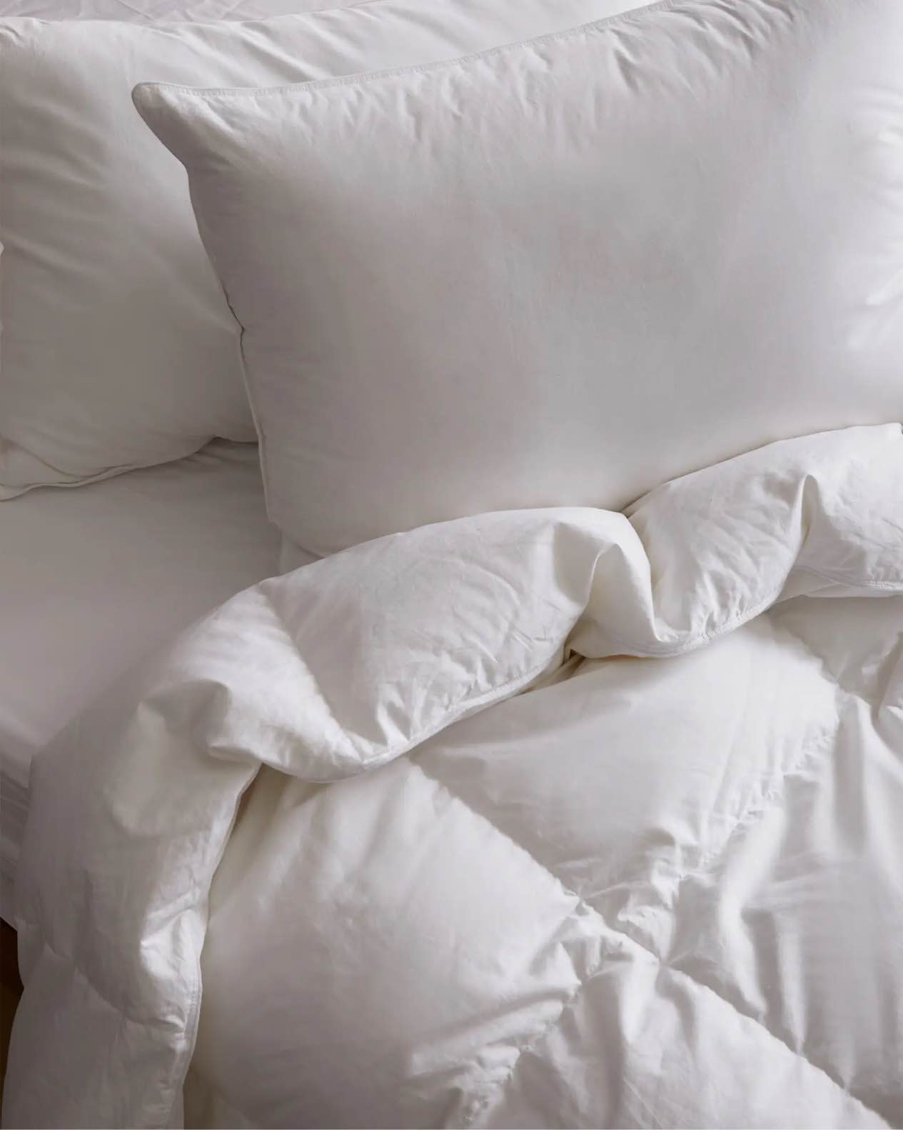 quince- premium down duvet insert white, full/queen