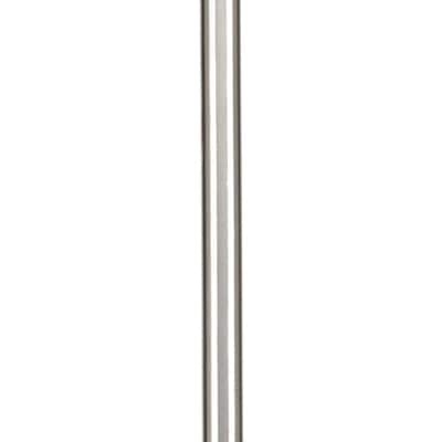 brushed nickel m12 threaded extension rod for pendant light, island lighting, chandeliers,lighting fixture downrods & stems,12 inches 13.5mm od (0.531?) x 300mm l (11.81?)