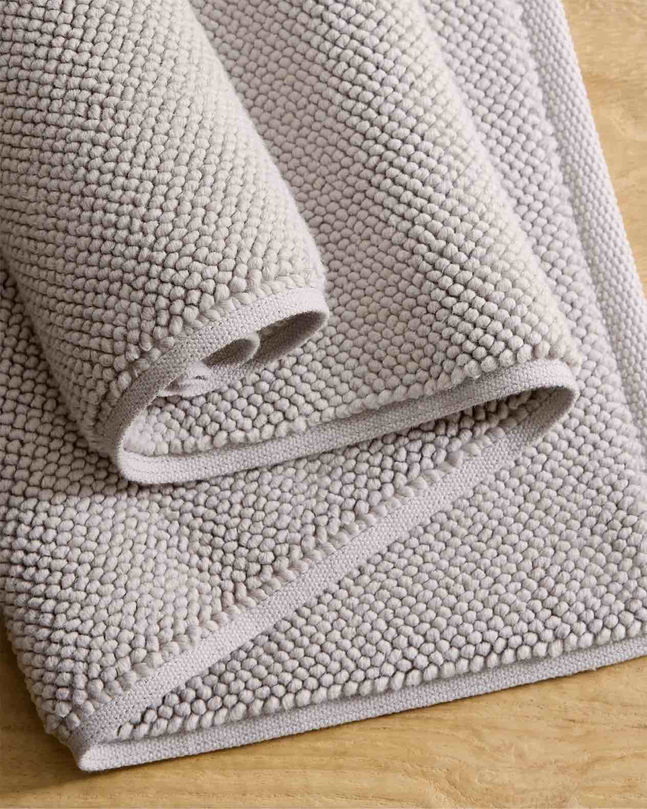 quince- turkish cotton bath mat in grey