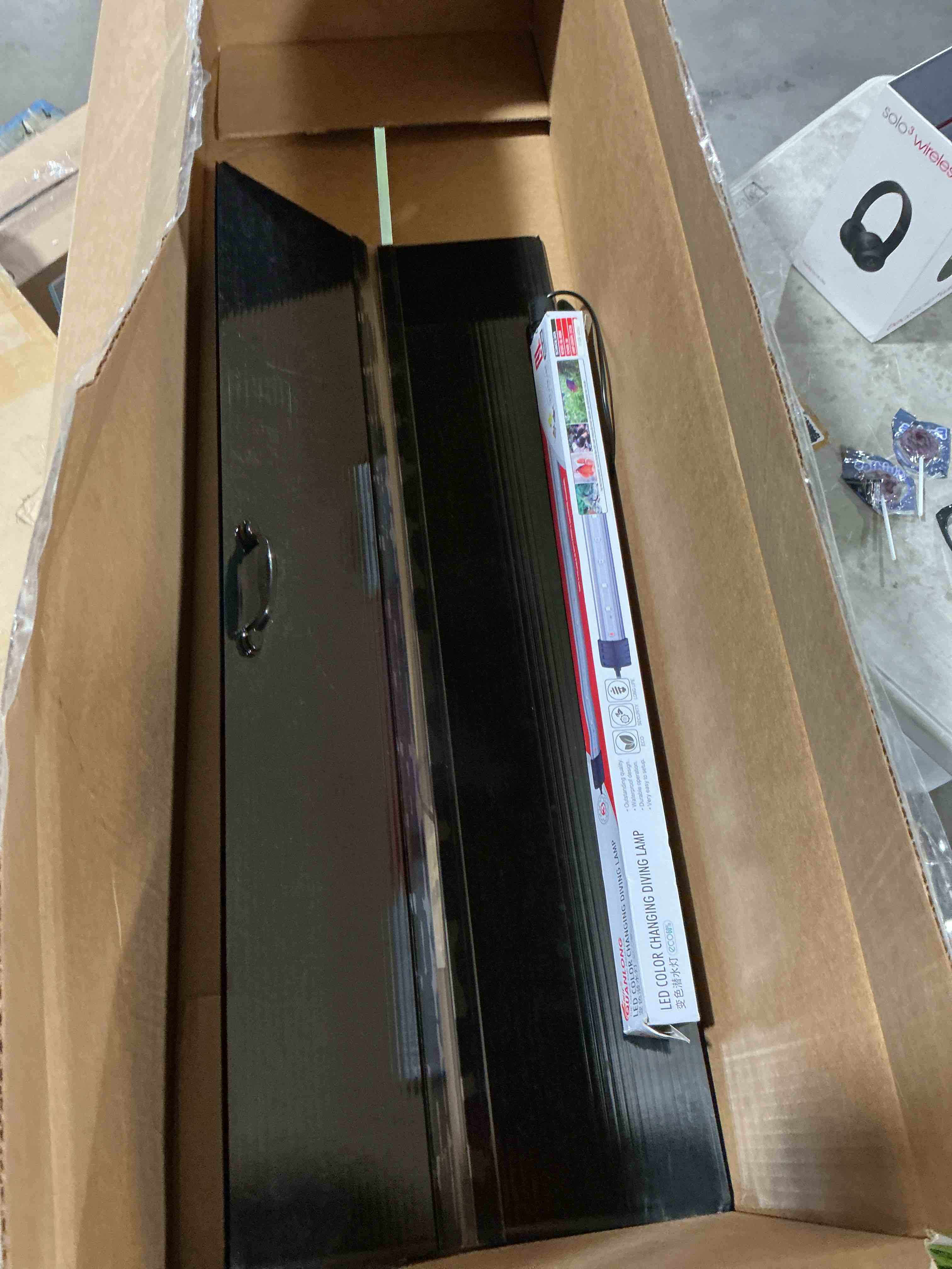 sieral aquarium lids polycarbonate greenhouse panels canopy with led light 29 x 11.38 x 0.12 inch for 20/29/37 gallon without center brace aquariums cover fish tank lid (black)