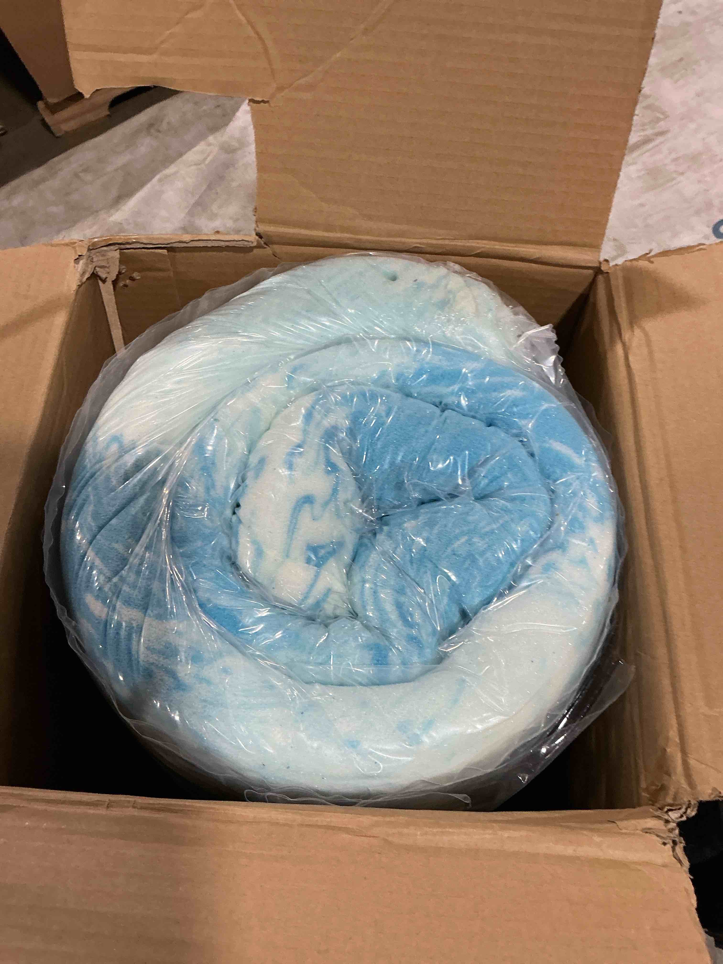 Novilla Queen Memory Foam Mattress Topper 3 Inch, Cooling Gel Infused, Ventilated Pressure Relief Pad, Medium Comfort for Sofa, RV, Camper, Dorm Room 3 Inch Blue Queen