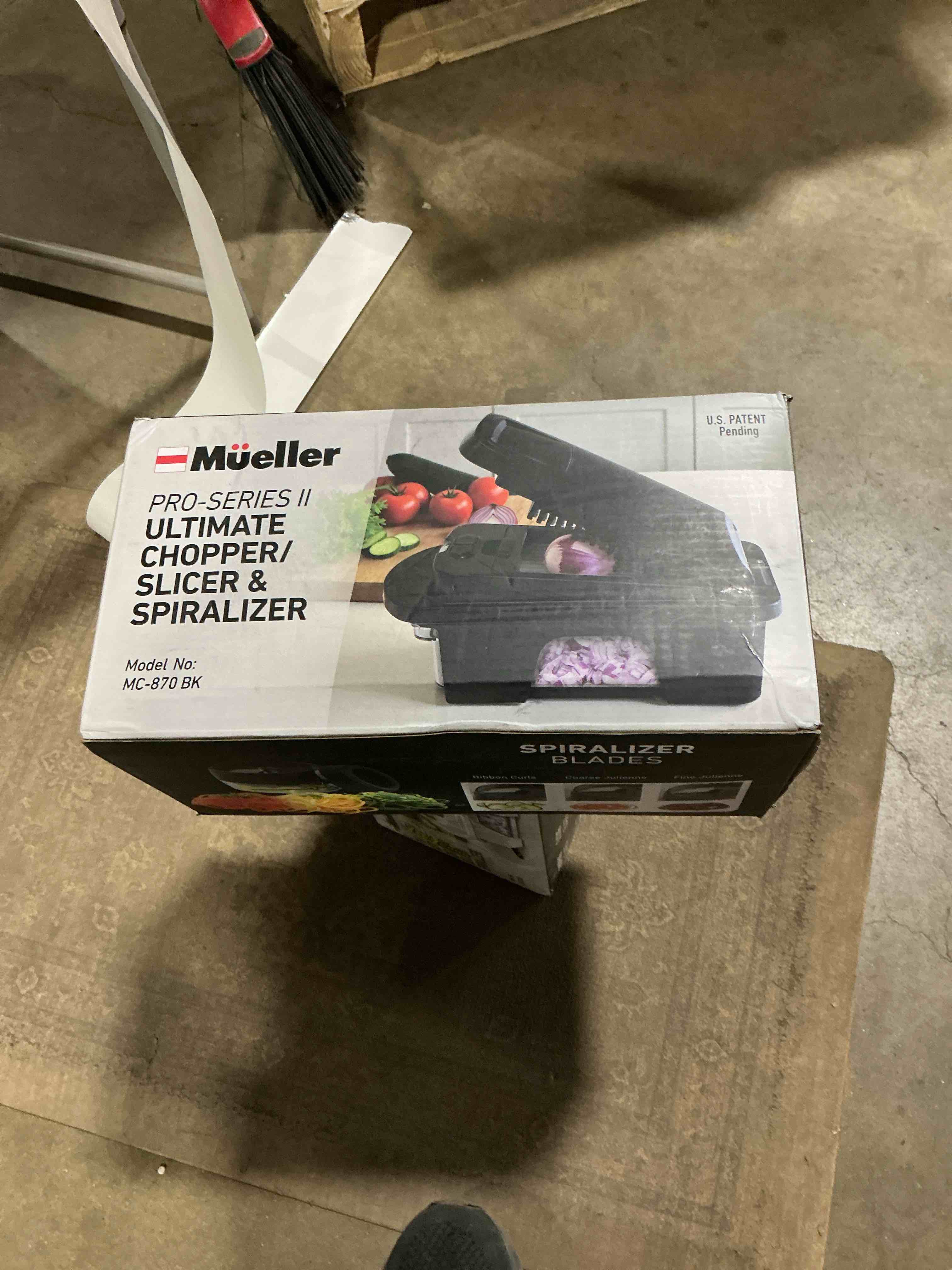 Condition photo showing Good Condition for Mueller ULTIMATE 12 Blade Vegetable Chopper, Mandoline Slicer and Spiralizer, Dicer, Grater, Kitchen Essentials & Accessories