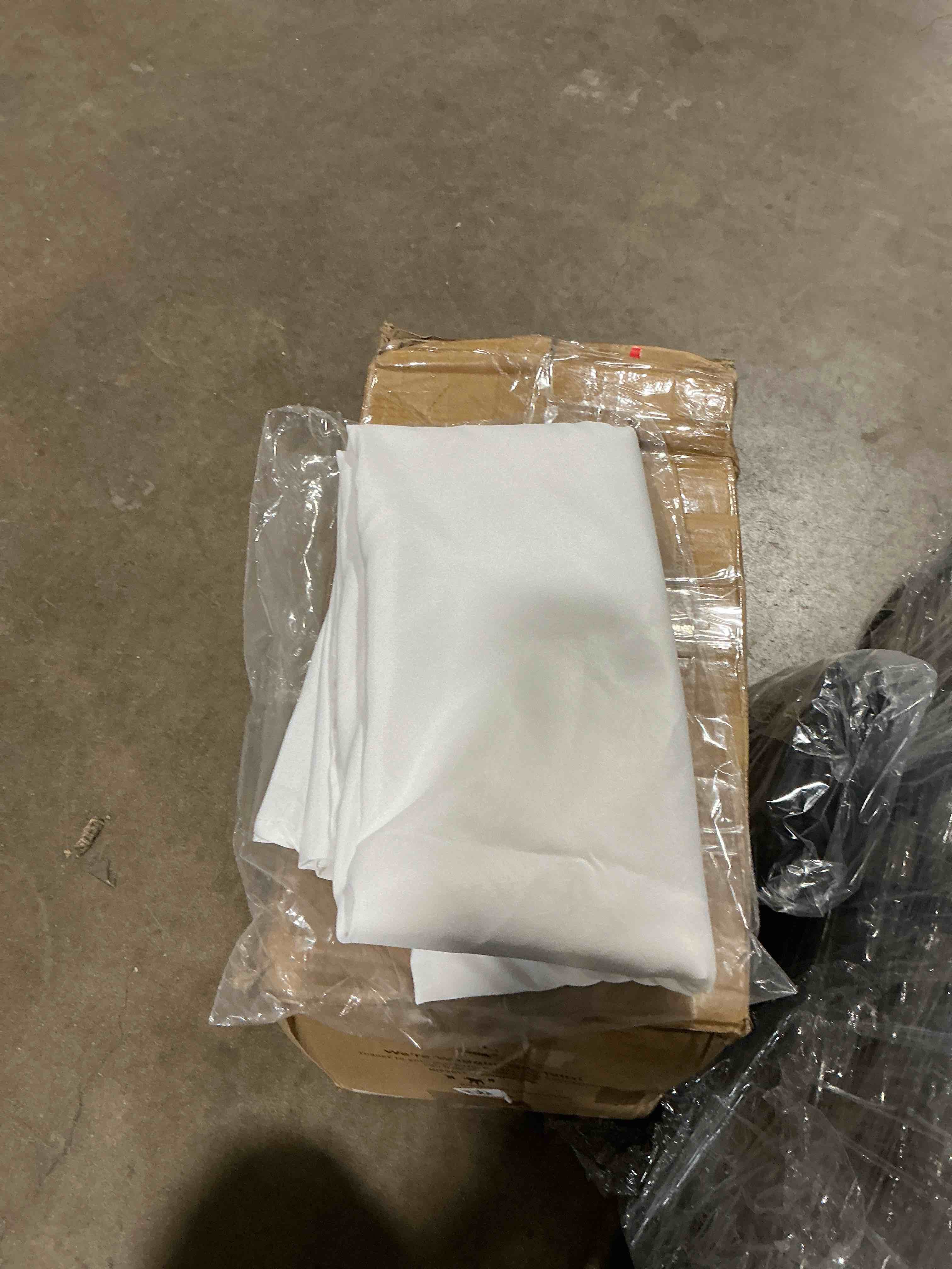 vidafete 1 pack round tablecloth polyester table cloth, stain resistant and wrinkle polyester dining table cover for kitchen dinning party wedding rectangular tabletop buffet decoration(white) white (round)