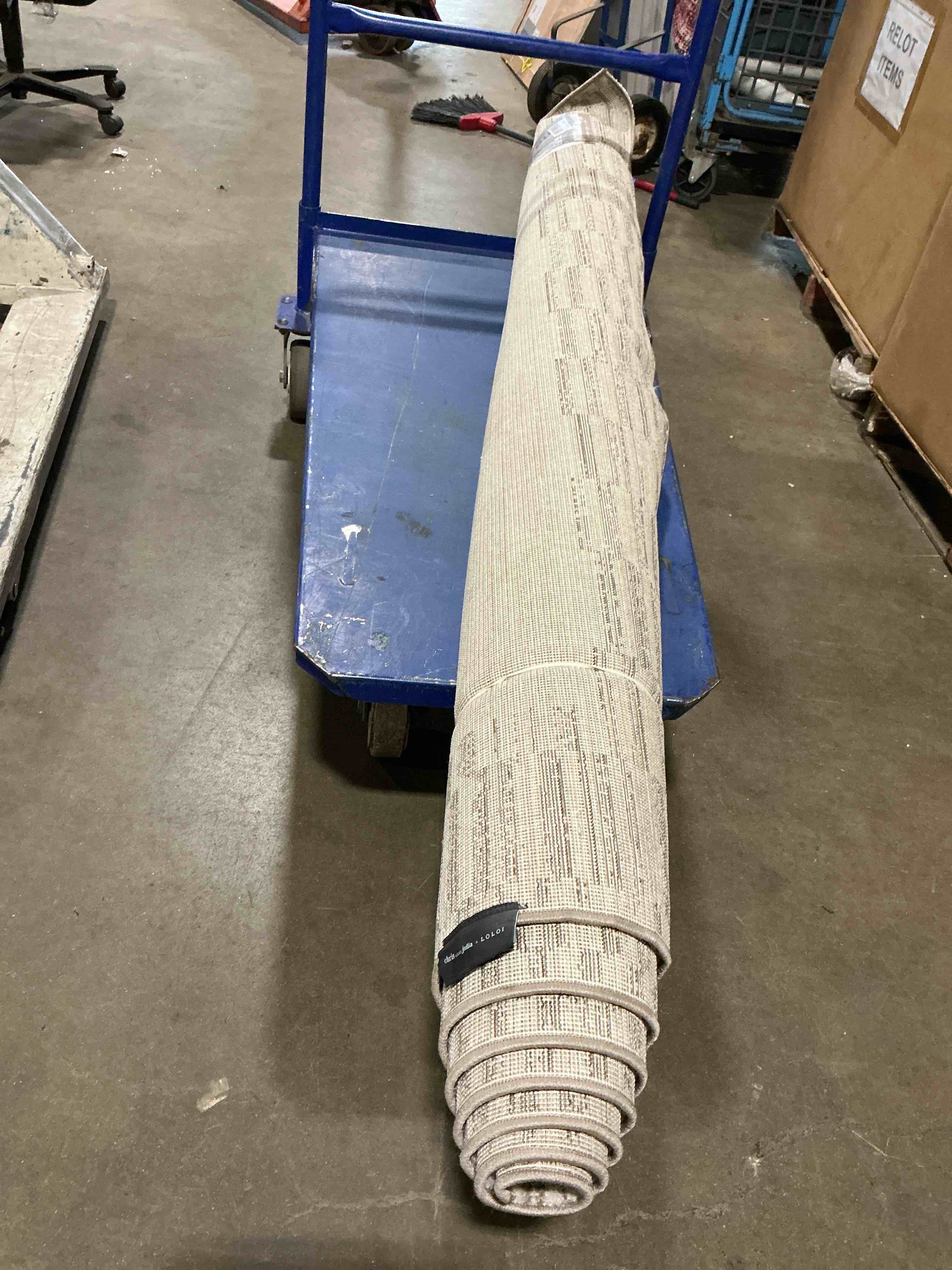 loloi chris loves julia calvin collection clv-04 ivory/pebble 2'-3\" x 3'-10\" accent rug checkered neutral soft living room bedroom carpet ivory / pebble 2'3\" x 3'10\" (rectangular)