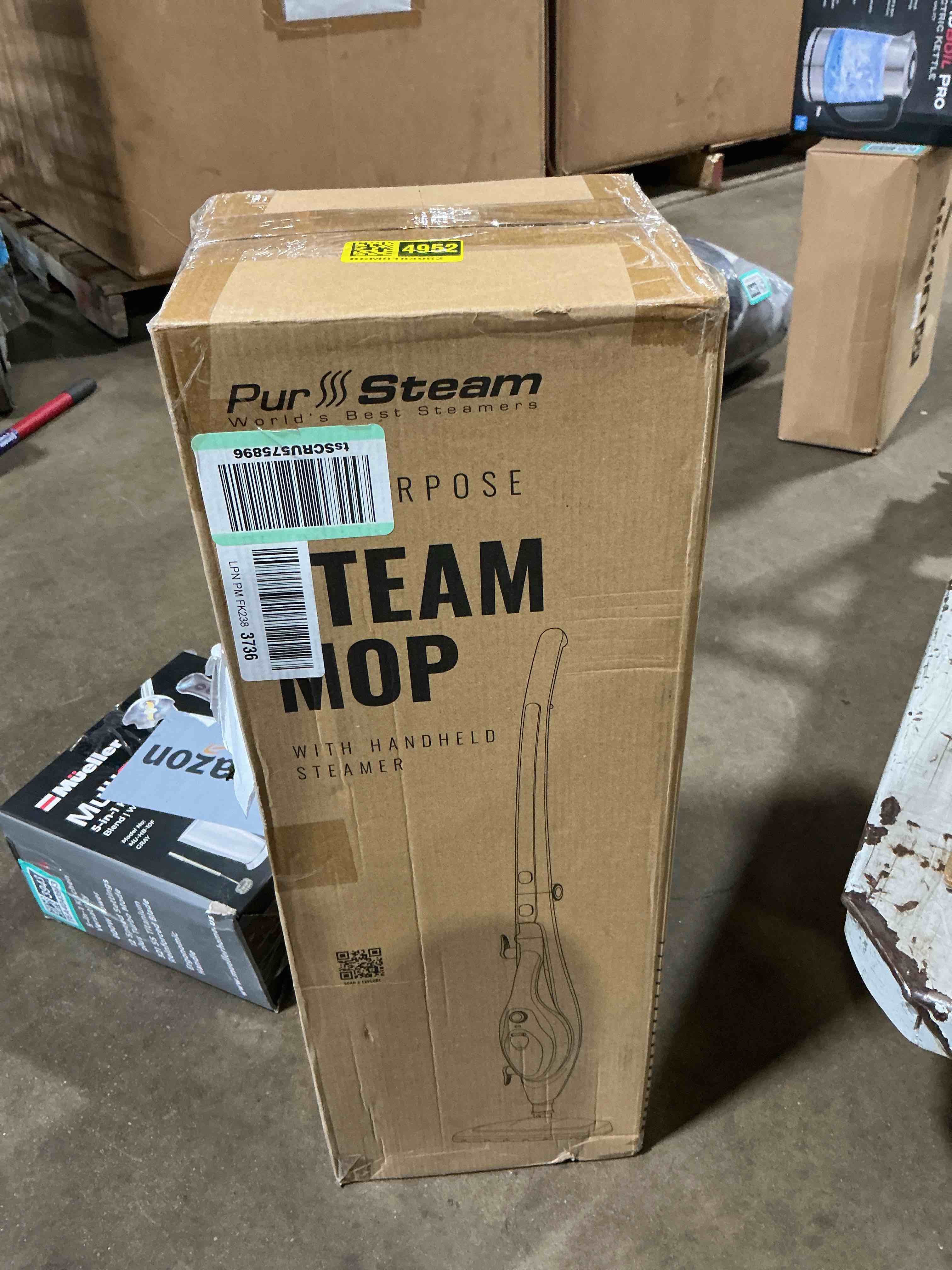 Condition photo showing Good Condition for pursteam 10-in-1 steam mop, floor steamer with detachable handheld steam cleaner for tile, hardwood floors therma pro 211