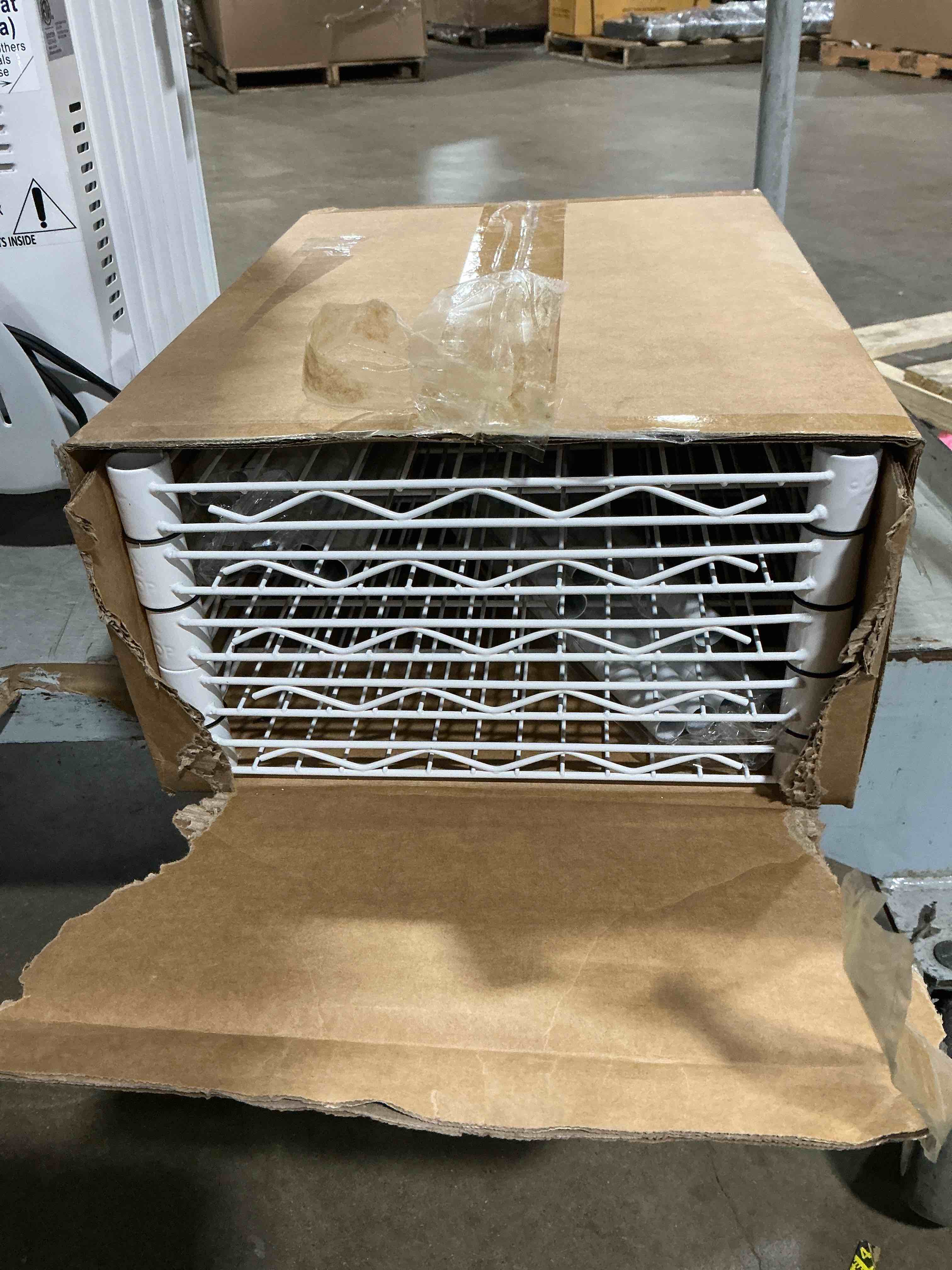 Condition photo showing Good Condition for (similar to)amazon basics 5-shelf adjustable heavy duty steel wire rack (white)