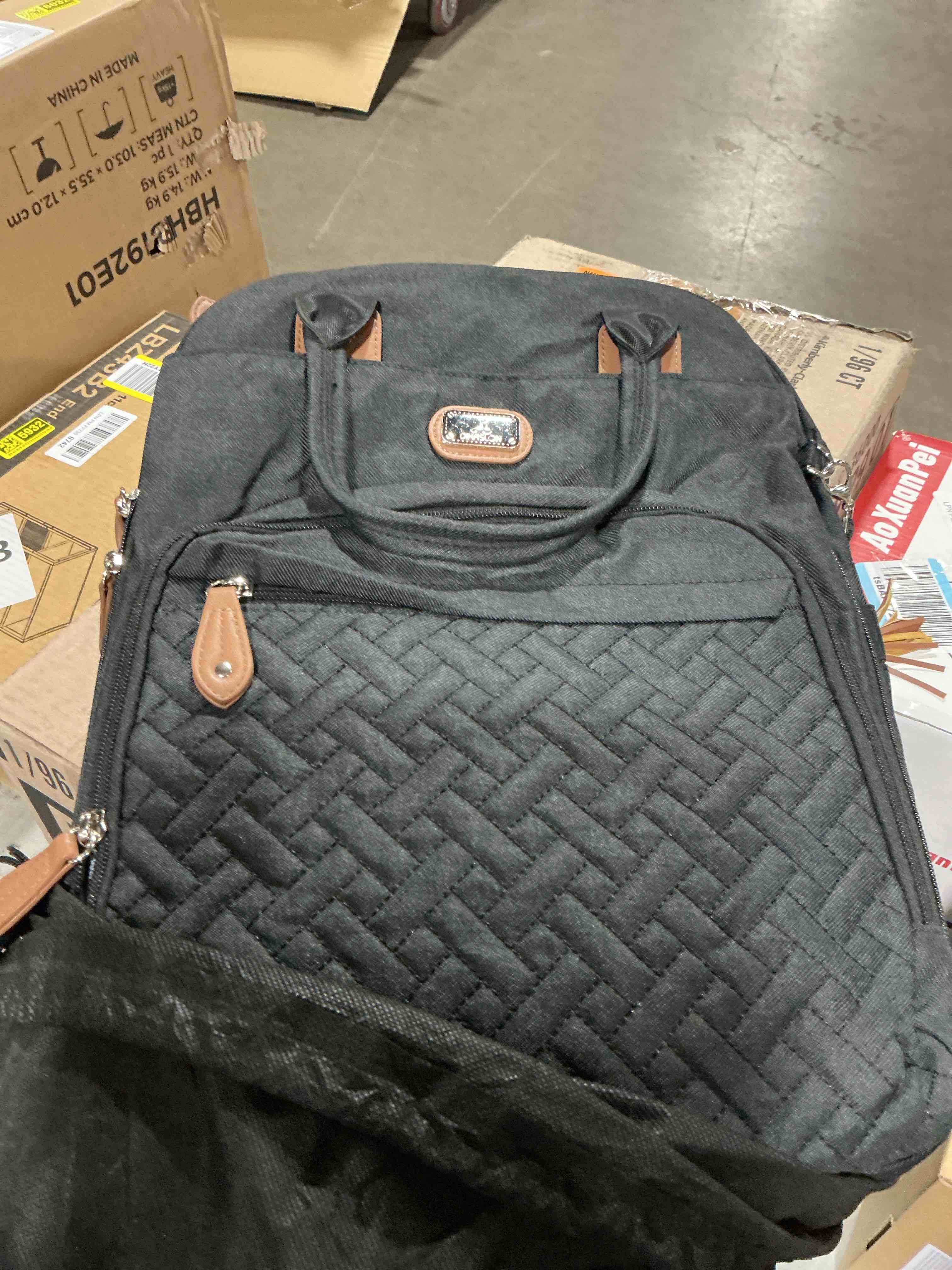 dikaslon diaper bag backpack with portable changing pad, pacifier case and stroller straps, large unisex baby bags for boys girls, multipurpose travel back pack for moms dads, dark gray dark grey