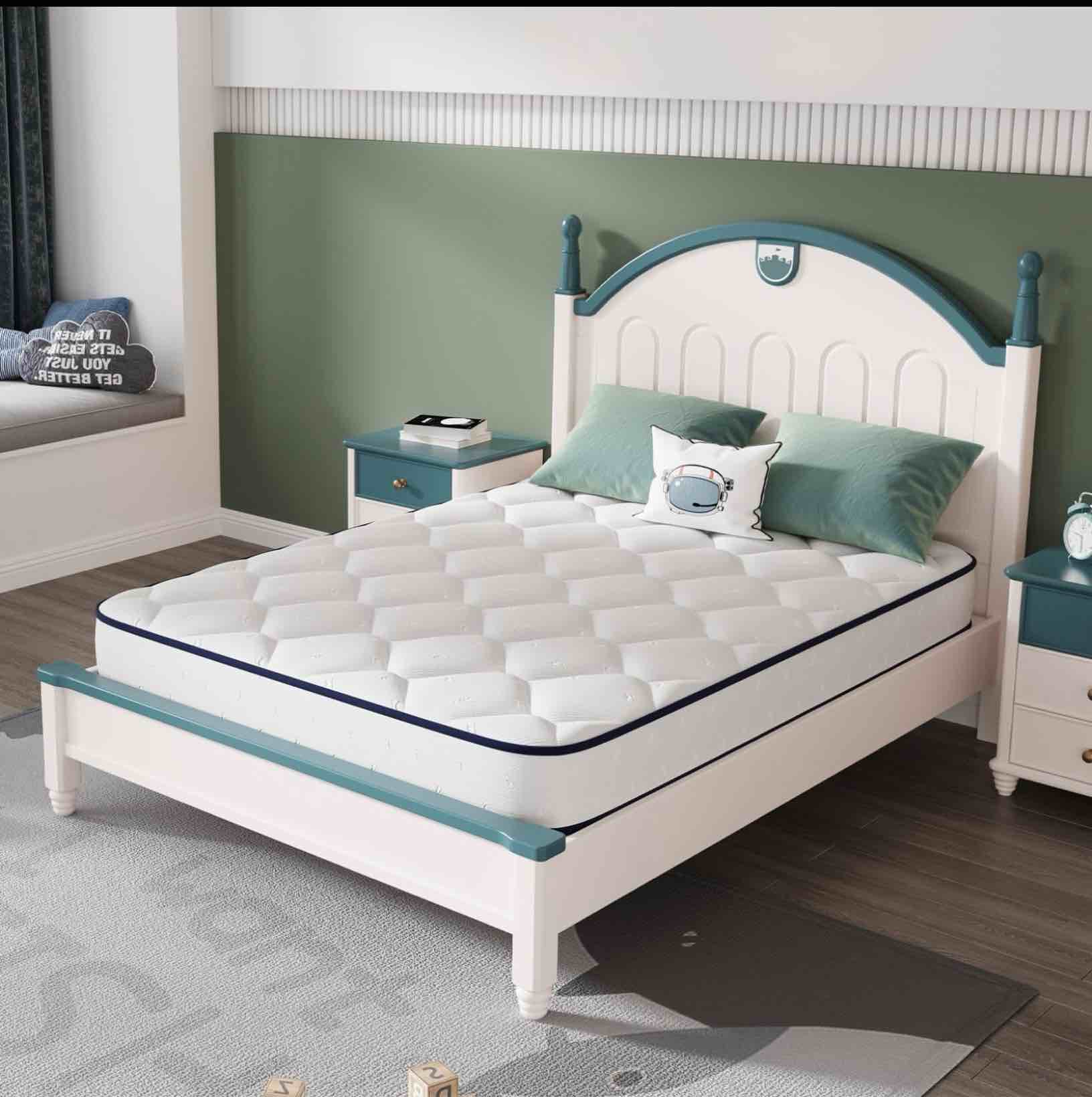 Condition photo showing Good Condition for novilla 6 inch twin mattress,bonnell spring hybrid mattresses for spine support & cooling comfort - twin bed mattress,adaptive foam layer with medium firm- certipur-us certified for youth/guest rooms