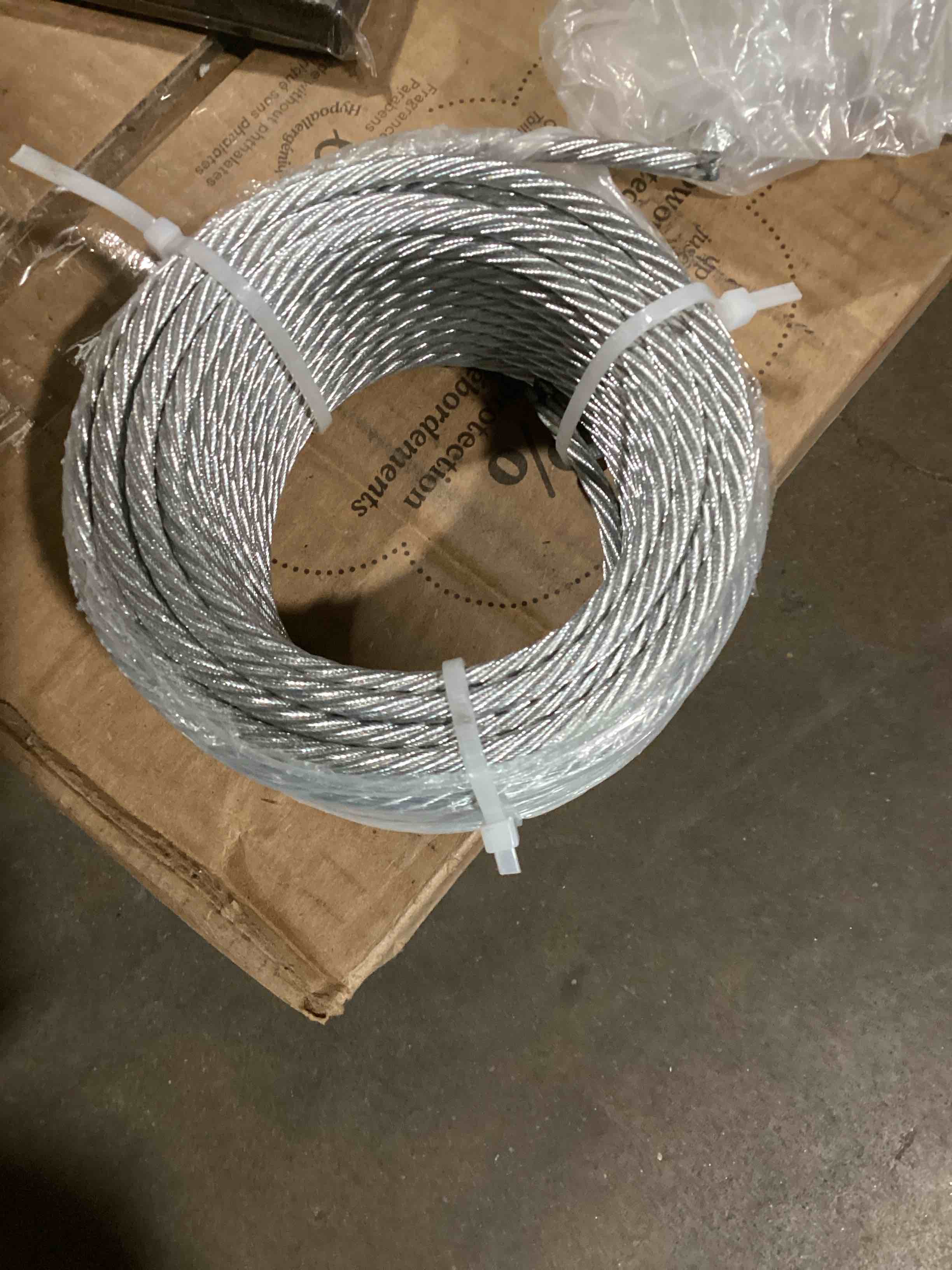 304 stainless steel cable wire rope coil for diy cable decking railing system, marine grade
