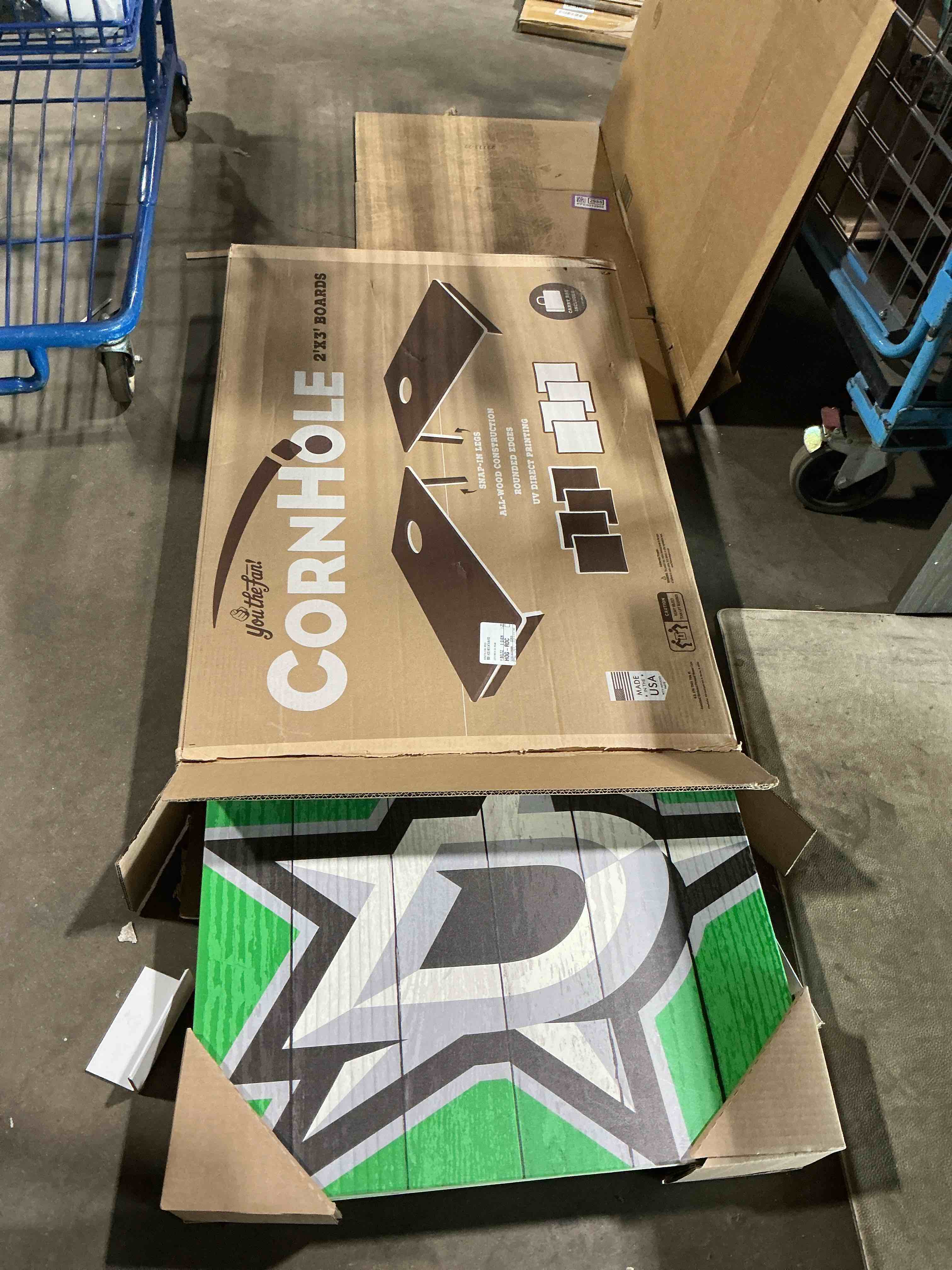 YouTheFan NHL Dallas Stars 2’ x 3’ Wood Cornhole Game