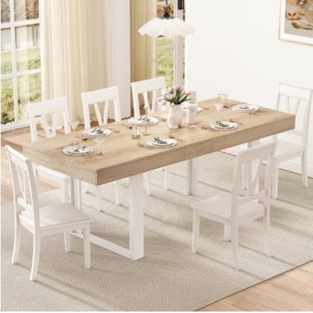 Condition photo showing As Is for (incomplete)expandable dining table 
