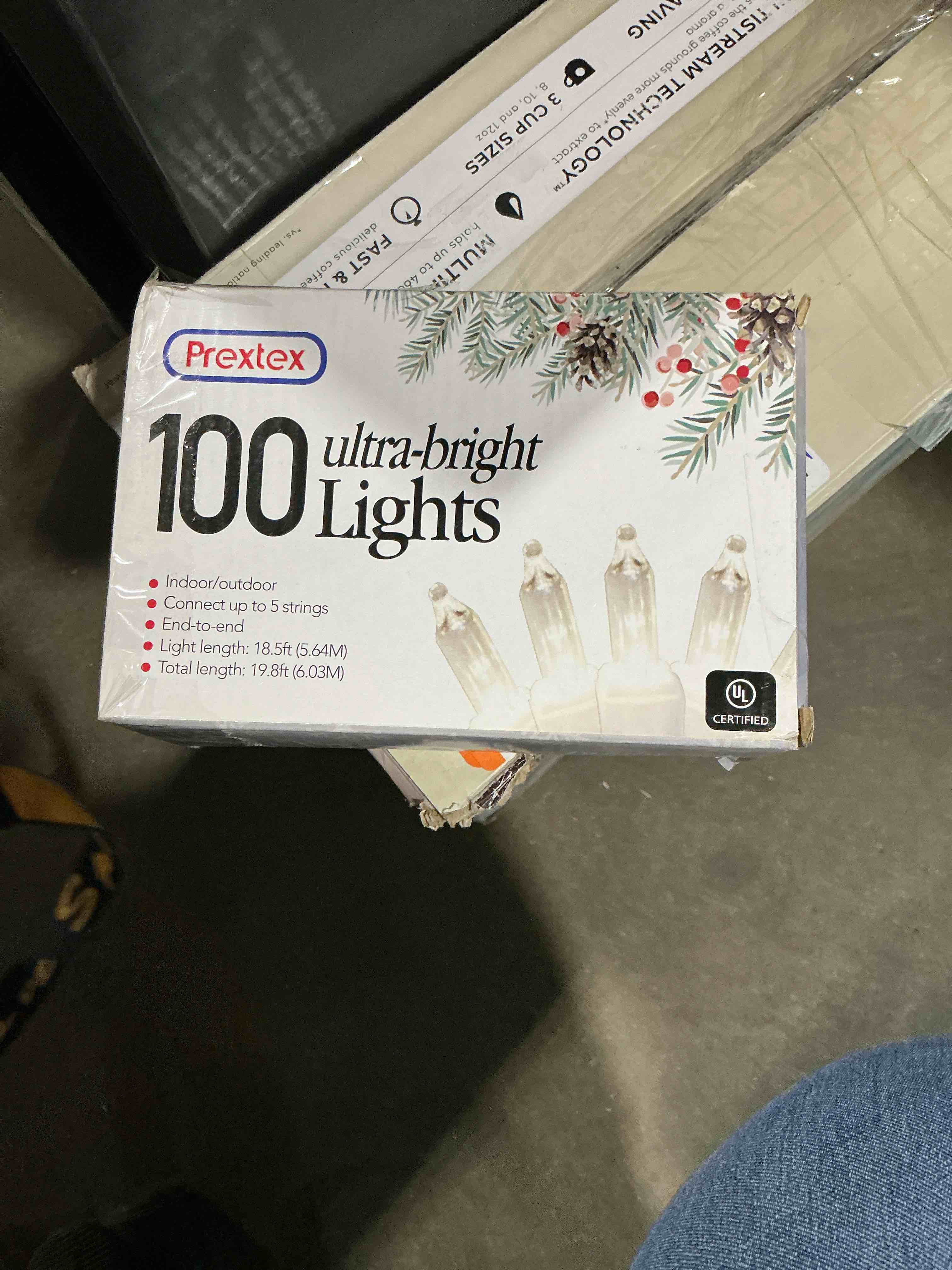 Condition photo showing Good Condition for prextex 100-count warm white christmas lights - 20 ft clear stringlights on white wire - incandescent xmas treelights for indoor and outdoor decorations 100ct clear warm white