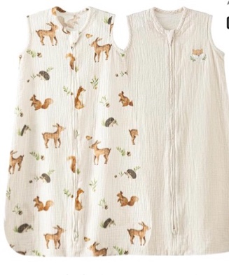 Condition photo showing Good Condition for david's kids muslin cotton baby sleep sack 6-12 months, 2 pack 100% cotton sleeping bag for summer, tog 0.5 baby wearable blankets with 2-way zipper, soft sleep sacks for newborn infant, animal