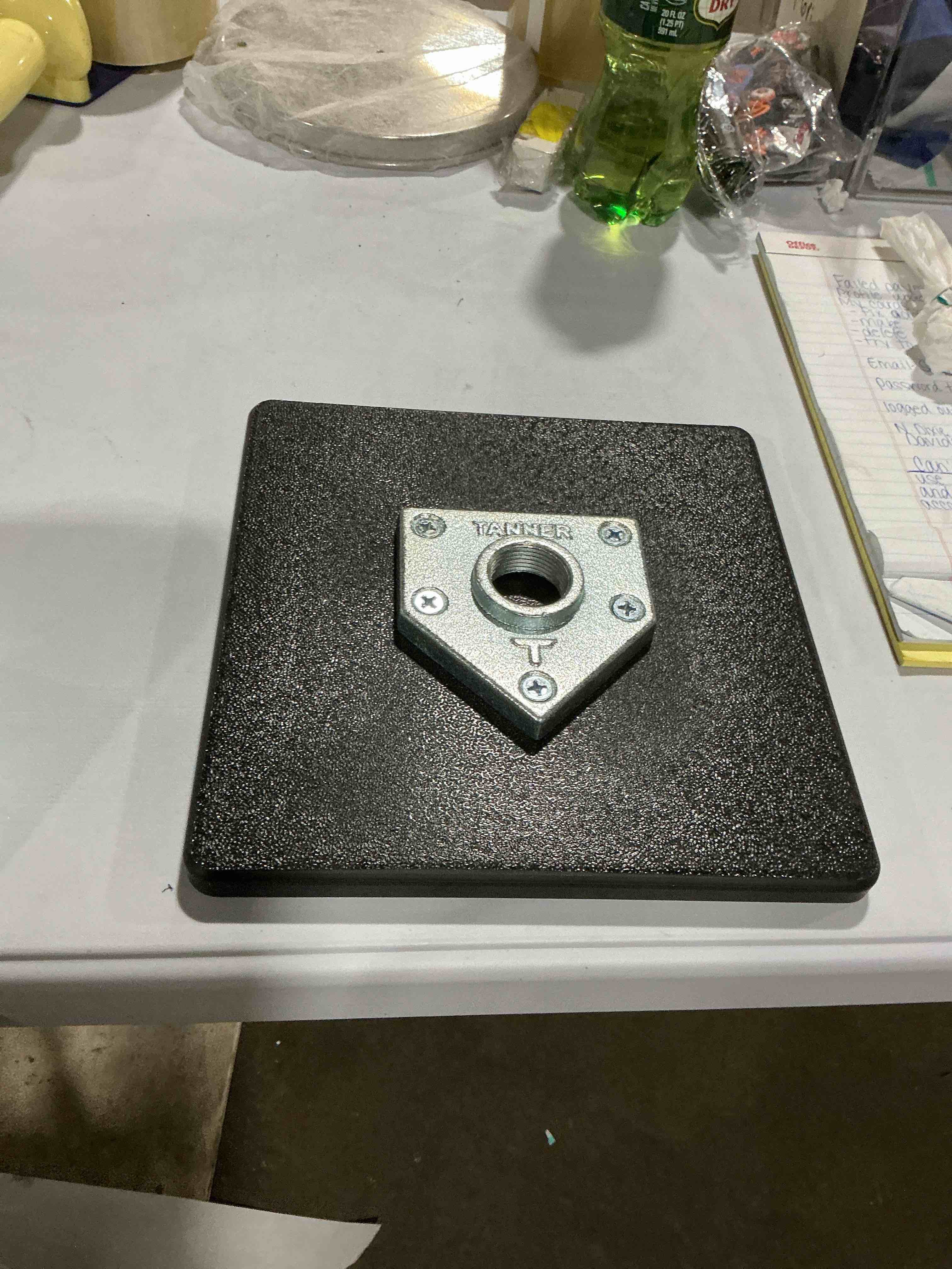 Condition photo showing Good Condition for (only the base) tanner tee the original batting tee – adjustable pro hitting tee for baseball & softball, steel shaft, composite base, hand-rolled rubber top, 26"-43" height
