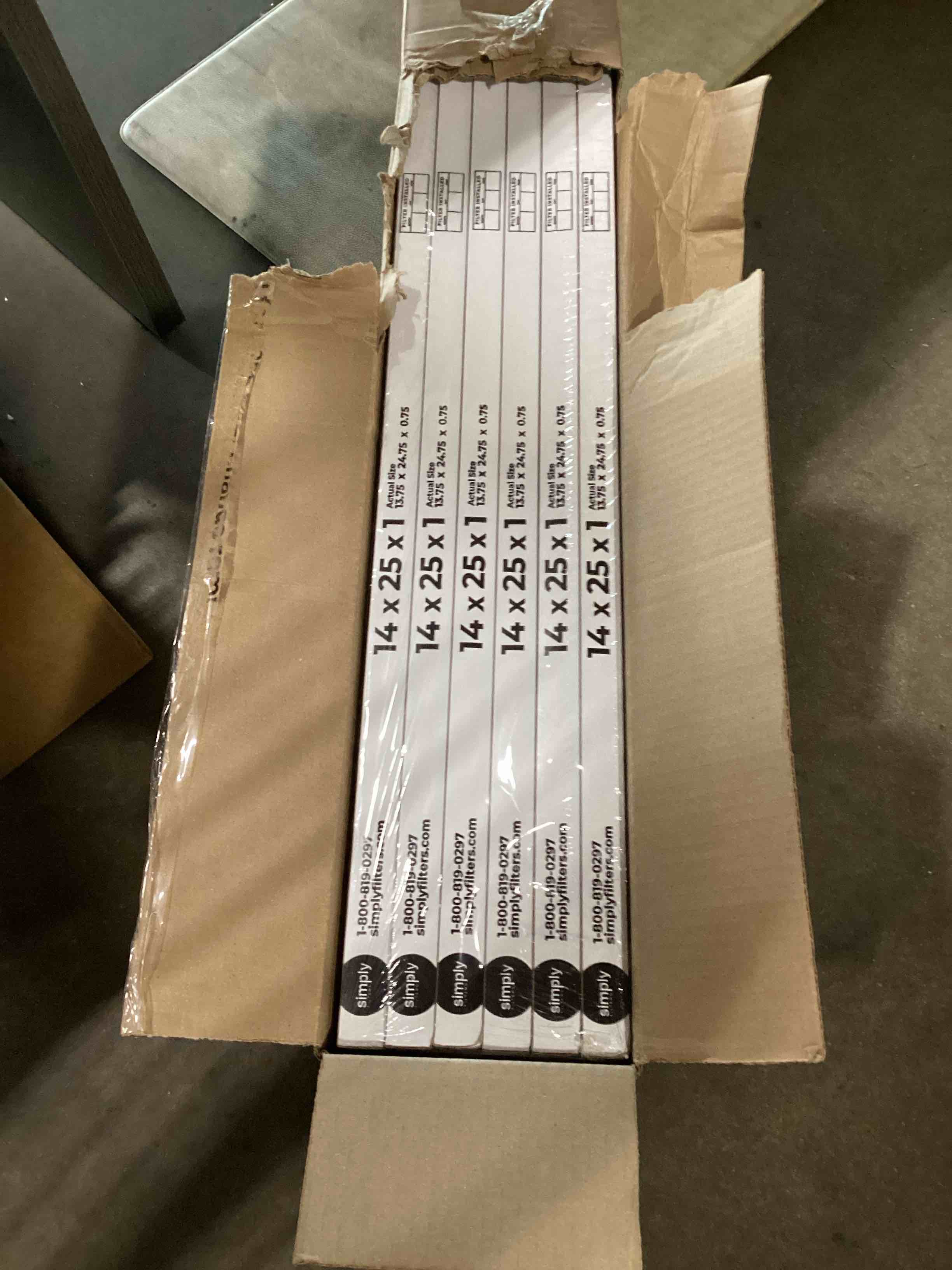 simply filters 14x25x1 merv 8 hvac furnace air filters