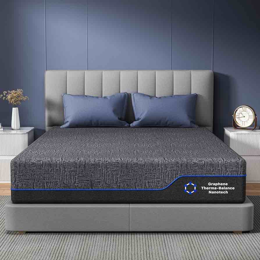 10-inch cooling gel memory foam mattress, certipur-us certified full 10" mattress