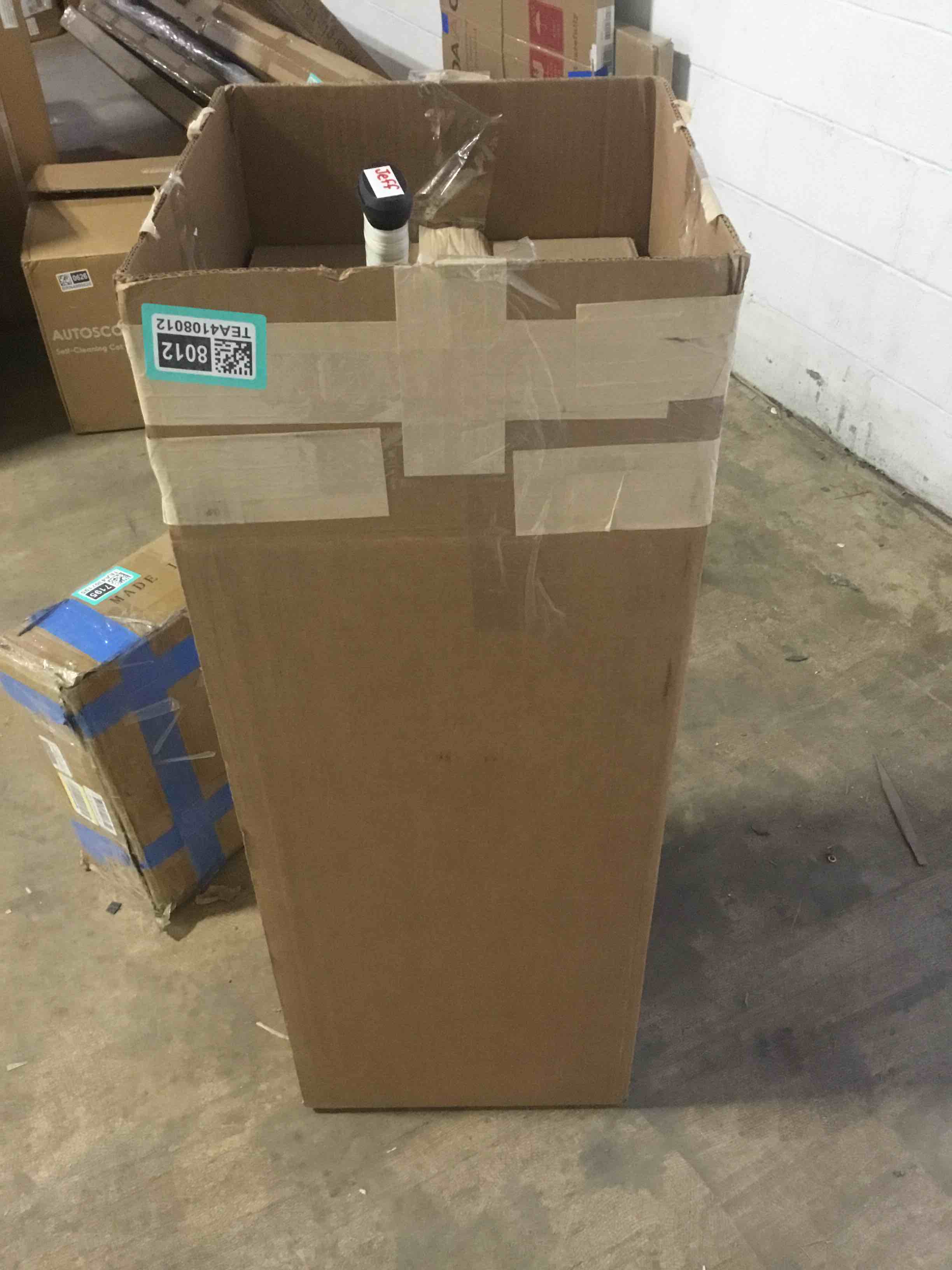 Condition photo showing Good Condition for Folding Storage Shelves, 3-Tier Metal Foldable Shelf Shelving Rack Organizer On Rolling Wheels in Kitchen Warehouse Patio Pantry Basement Portable Collapsible Shelves No Assembly (Black, 3-Layer) Black/3-tier