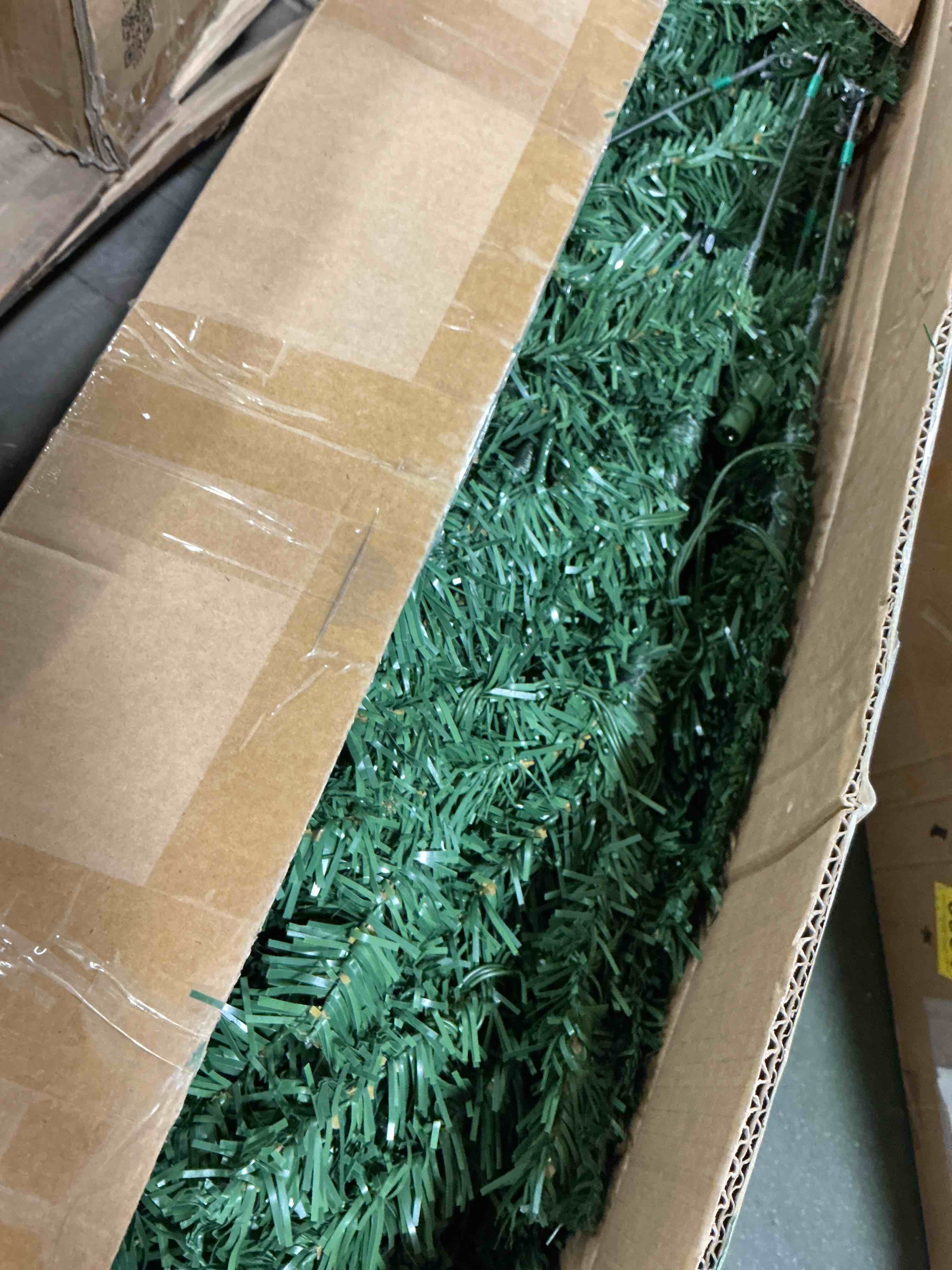 Condition photo showing As Is for 6.5 ft Artificial Christmas Tree Premium Pine Xmas Tree with 1000 Branch Tip, 1 Minute Christmas Tree Unlit Realistic Holiday Party Decor for Home Office, Foldable Stand, Easy Assembly