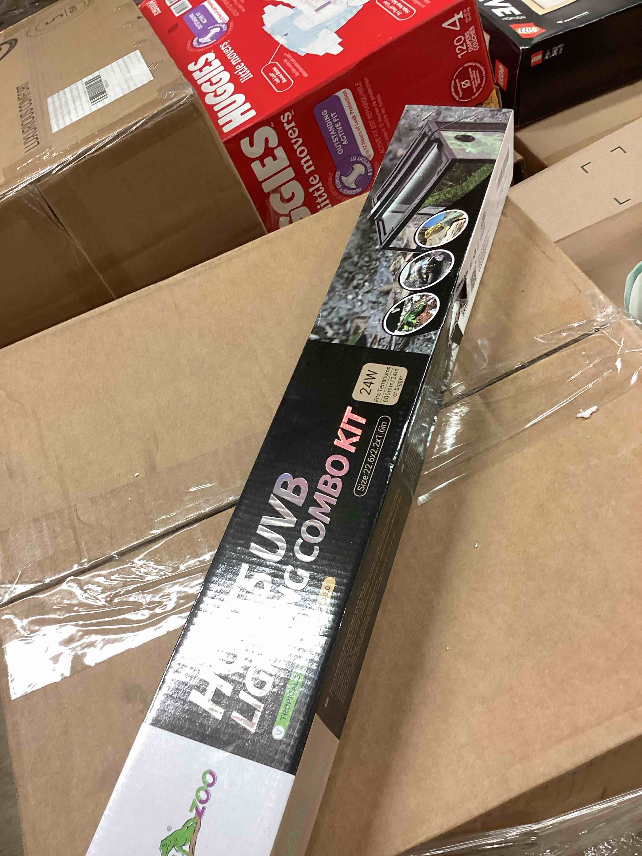 Condition photo showing New/Like New for REPTI ZOO 24W Reptile T5 HO UVB Lighting Combo Kit, 22" Light Fixture Reptile Terrarium Hood, with Detachable Curved Reflector and 5.0 UVB T5 Lamp Bulb, ETL certificated 24 Watts