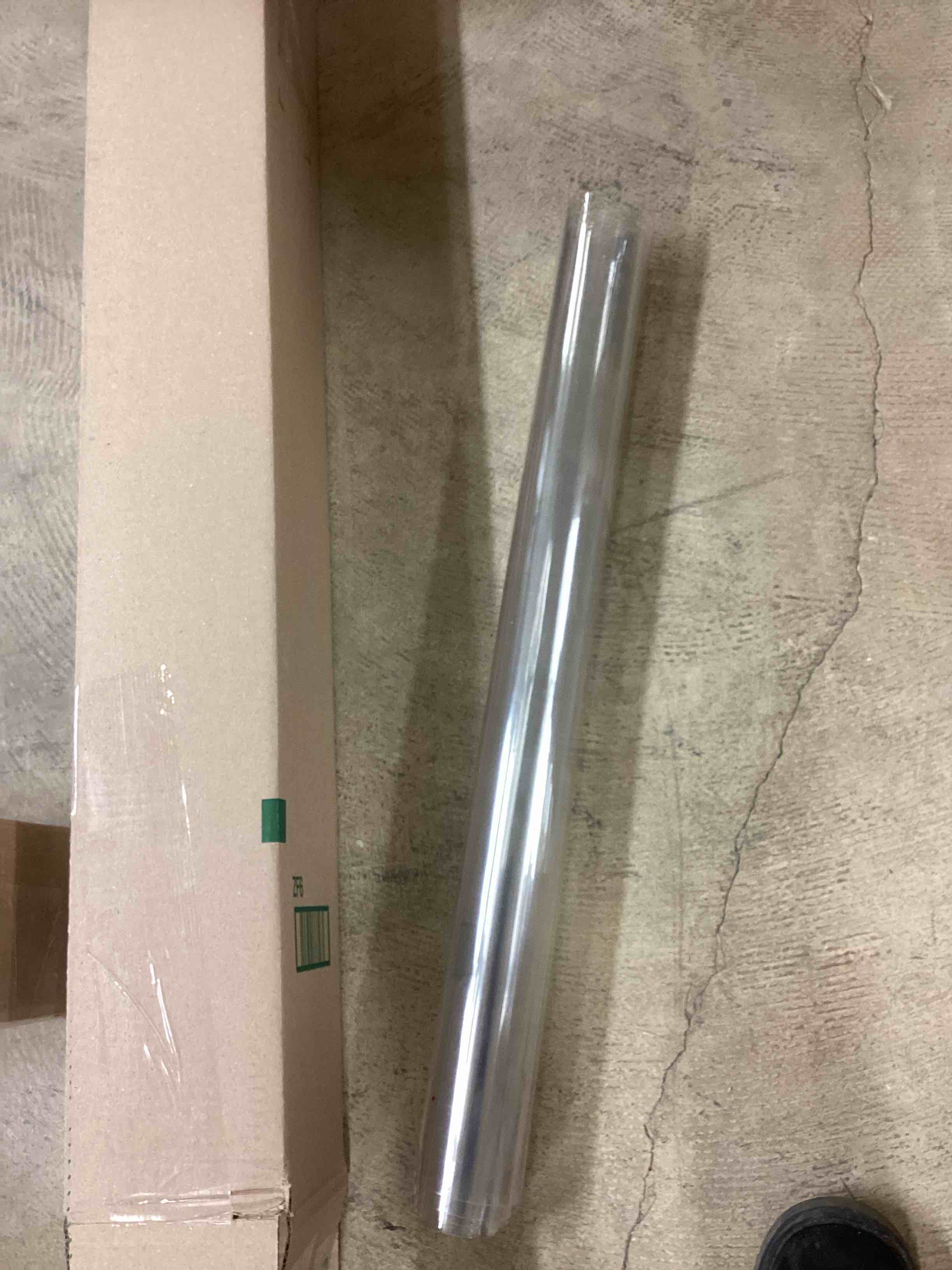Condition photo showing New/Like New for 1.5mm Thick 26x50 Inch Clear Desk Cover Protector Crystal Table Pad Clear Plastic Tablecloth Protector for Dining Room Table Writing Desk Sofa Coffee Kitchen Table Rectangular Waterproof Heavy Duty Clear 26"x50"