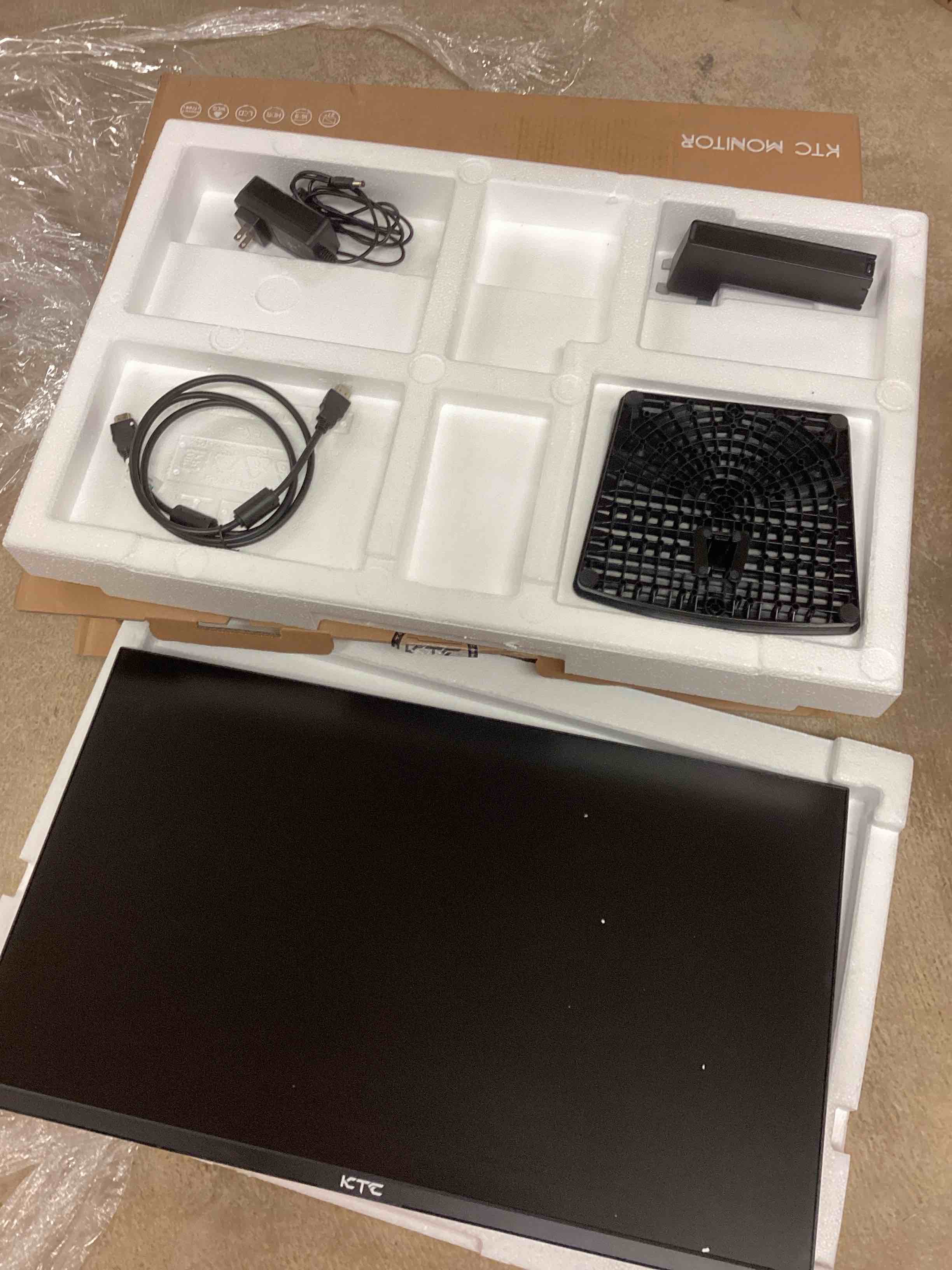 Condition photo showing As Is for KTC H27T27 27" 100Hz (HDMI + DIsplay Port) 2560×1440 Freesync WQHD IPS Flat Monitor