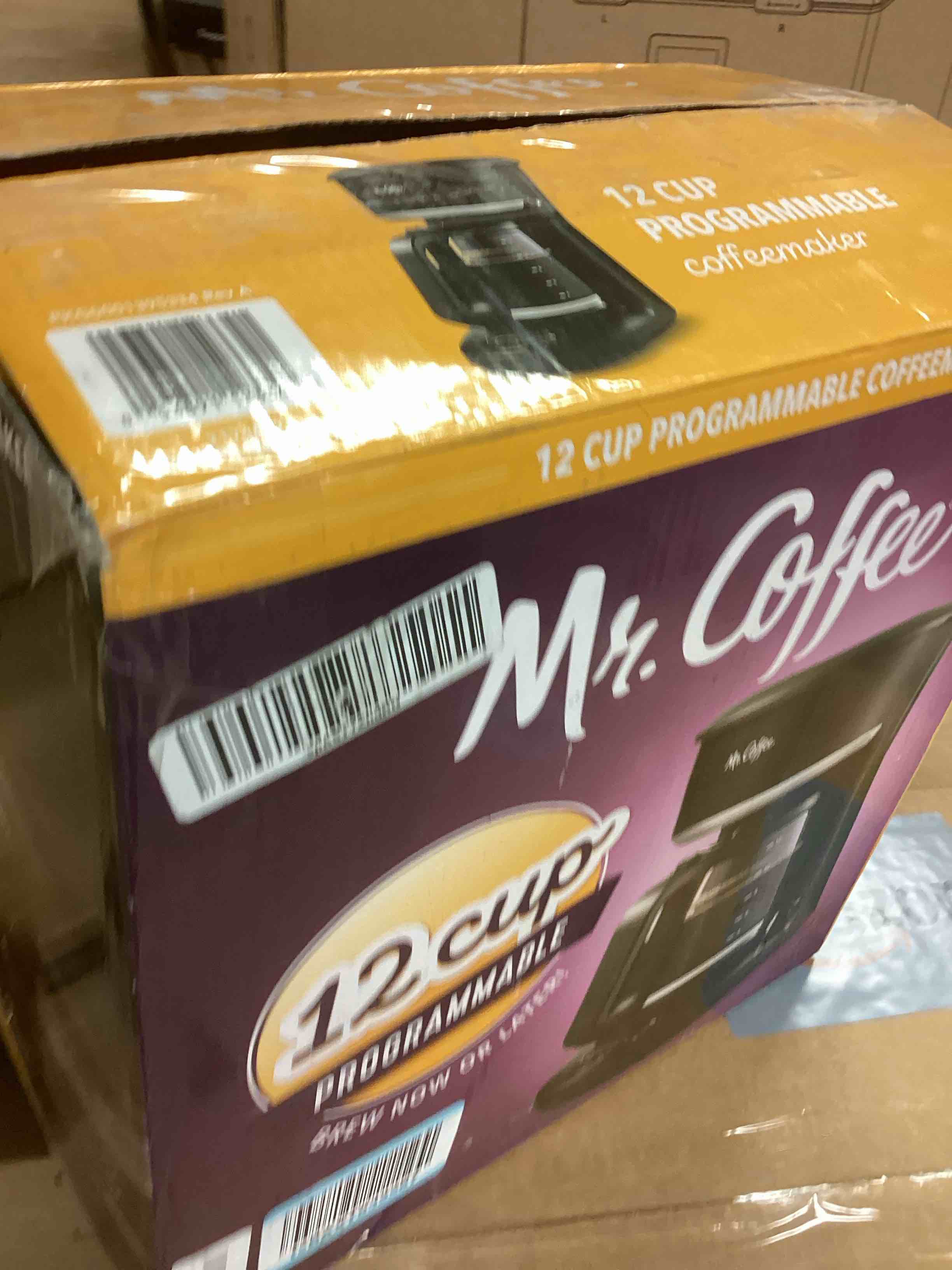 Condition photo showing As Is for Mr. Coffee® 12-Cup Programmable Coffeemaker, Brew Now or Later Coffee Maker