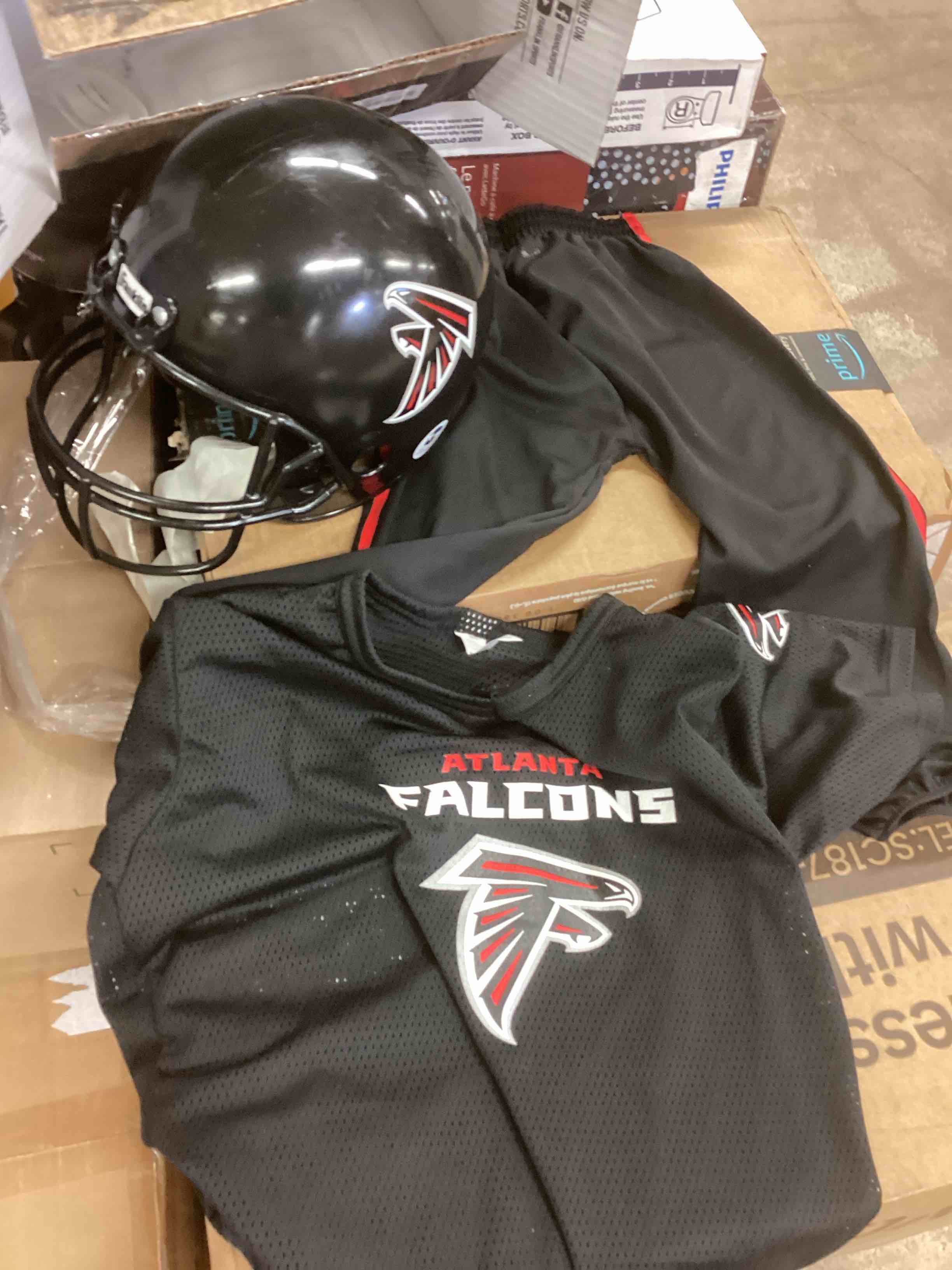 Condition photo showing As Is for Franklin Sports NFL Kids Football Uniform Set - NFL Youth Football Costume for Boys & Girls, large
