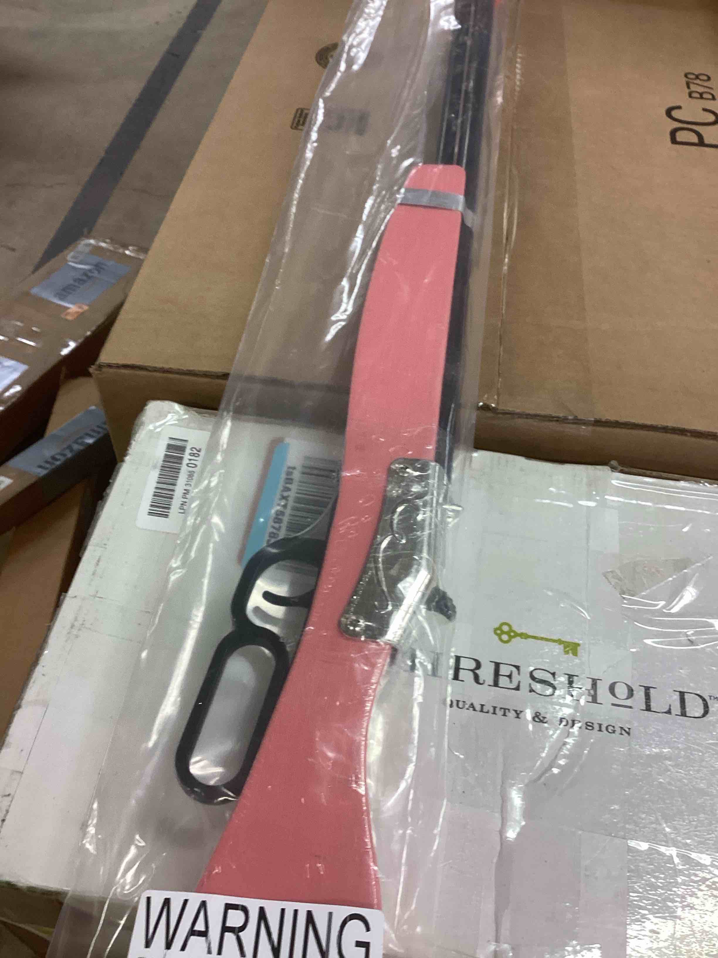 Condition photo showing New/Like New for PARRIS CLASSIC QUALITY TOYS EST. 1936 Cowgirl Saddle Rifle, Silver Plated Lever Action, Pink Wood Stock, Die-Cast Mechanism, Fun Play Action Toy