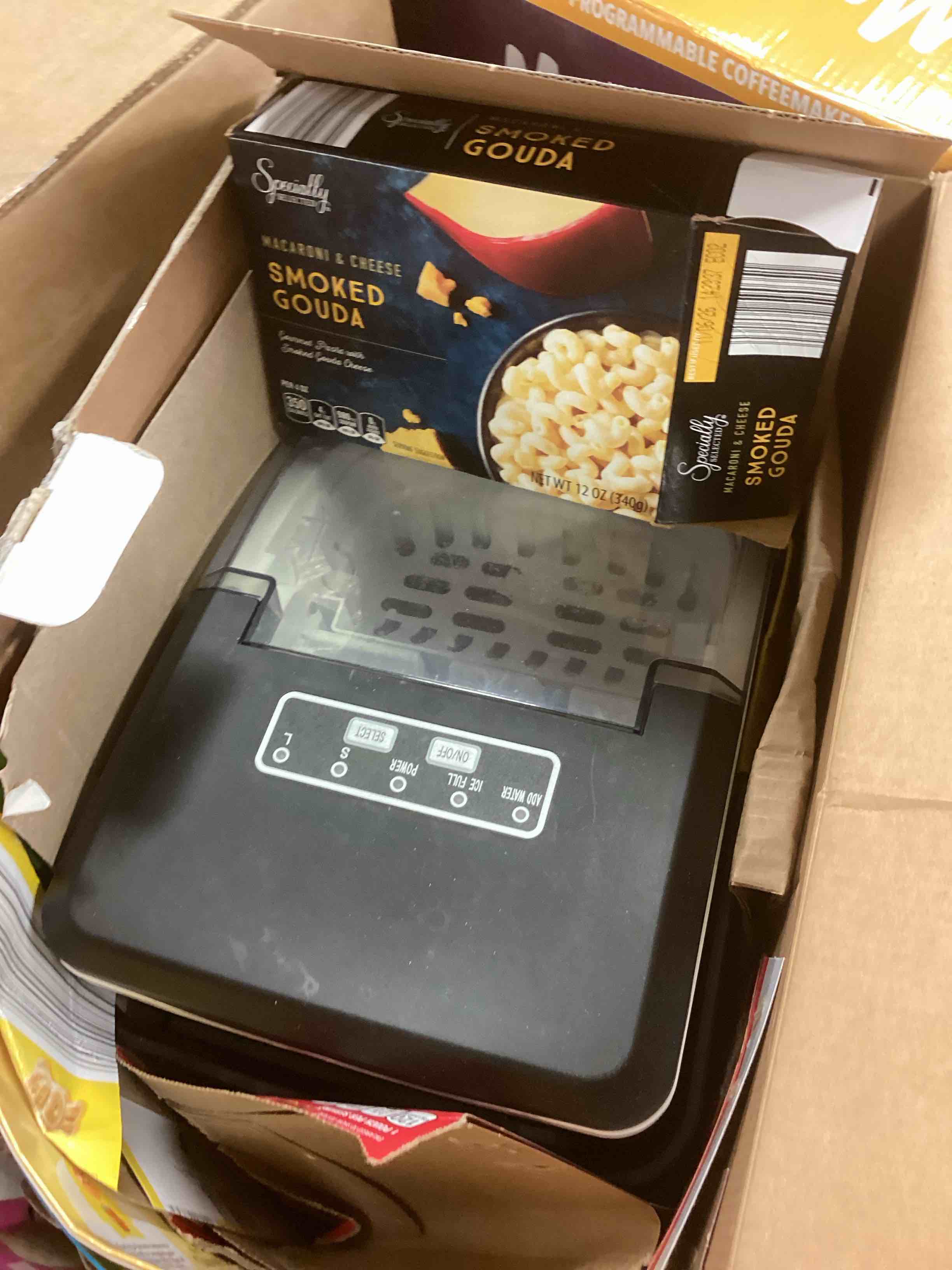 Condition photo showing As Is for Countertop Ice Maker Machine, 8 Ice Cubes in 6 mins, 26lb/Day Ice with 2 Sizes- Portable Mini, Energy Saving & Basket/Scoop for Home/Party/Travel/Camping/Bar,Black Dark Black 26Lbs/24H