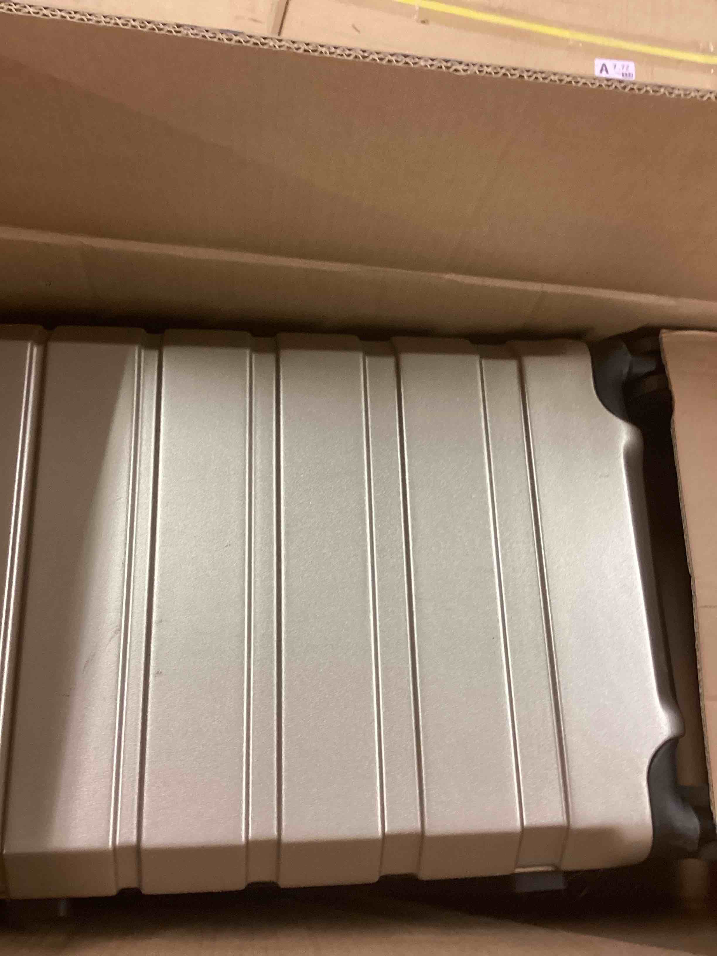 Condition photo showing As Is for KROSER Hardside Expandable Carry On Luggage with Spinner Wheels & Built-in TSA Lock, Durable Suitcase Rolling Luggage with USB Port, Carry-On 20-Inch Champagne