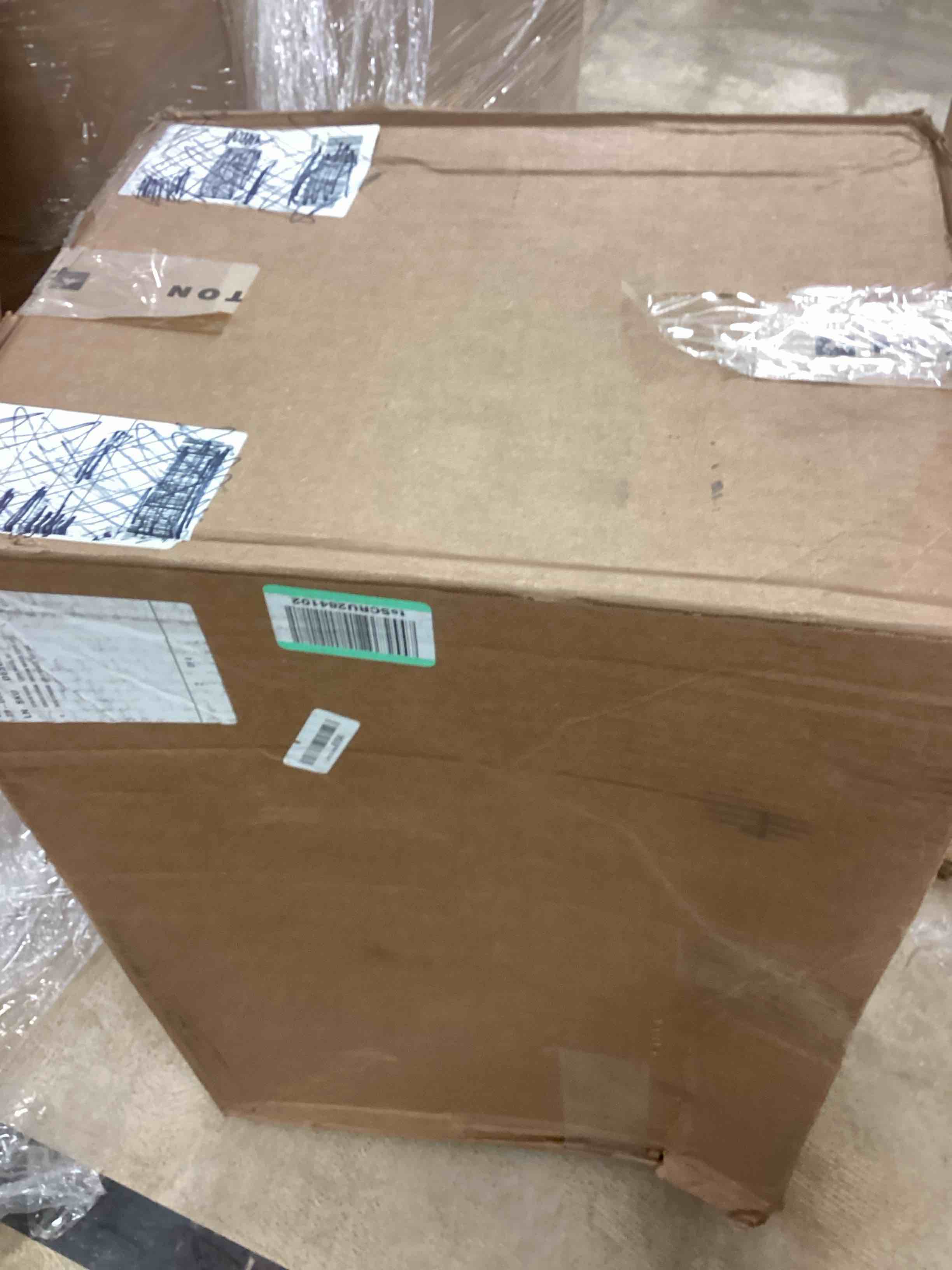 Condition photo showing As Is for Pet Dog Gate Strong and Durable 8 Panel Solid Acacia Hardwood Folding Fence Indoors or Outdoors by Urnporium