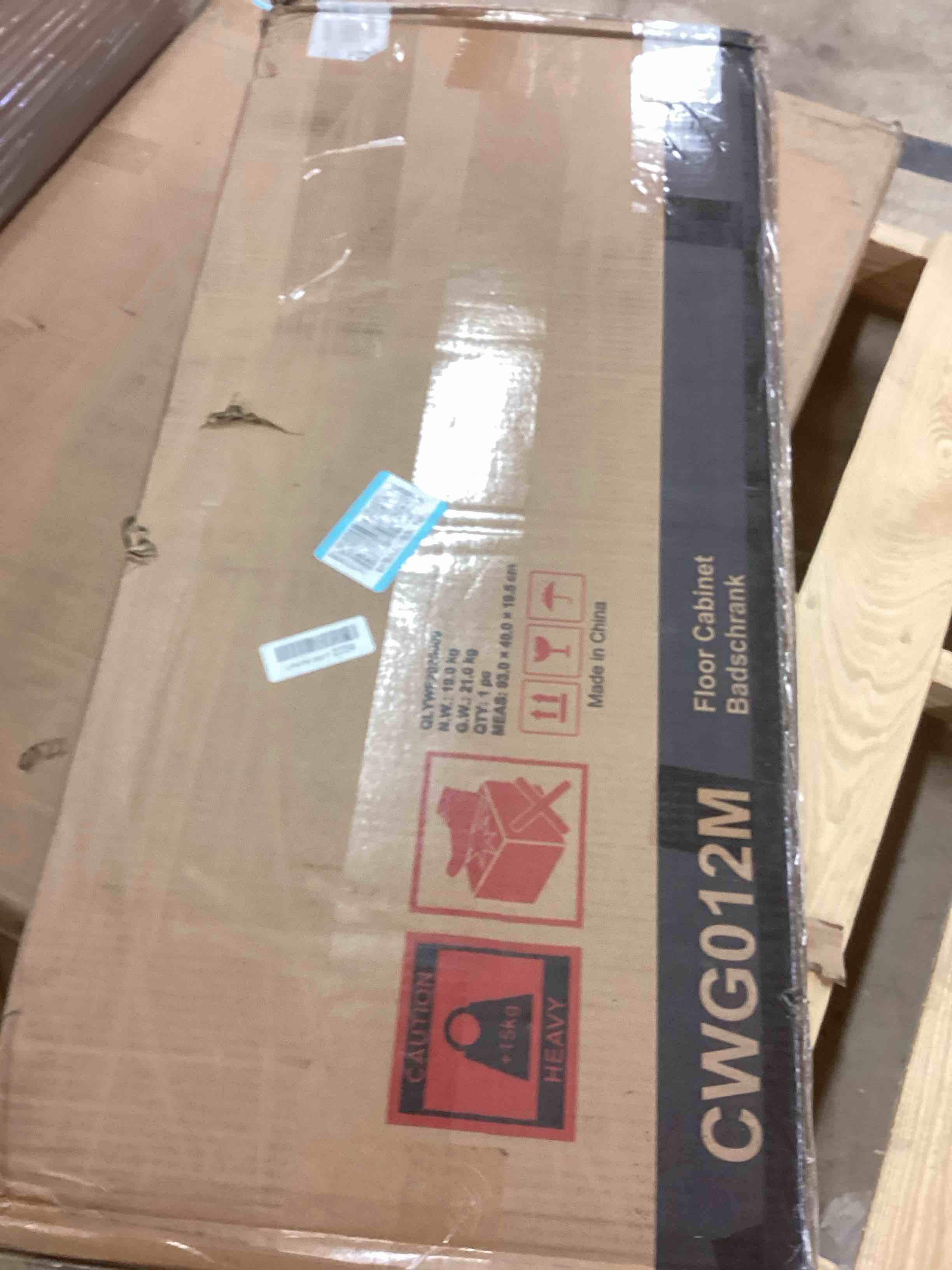 Condition photo showing New/Like New for Irontar Rattan Storage Cabinet Set of 2, Buffet Sideboard with Storage, Coffee Bar with Drawer & Doors, Accent Floor Cabinet for Living Room, Dinning Room, Entryway, Natural