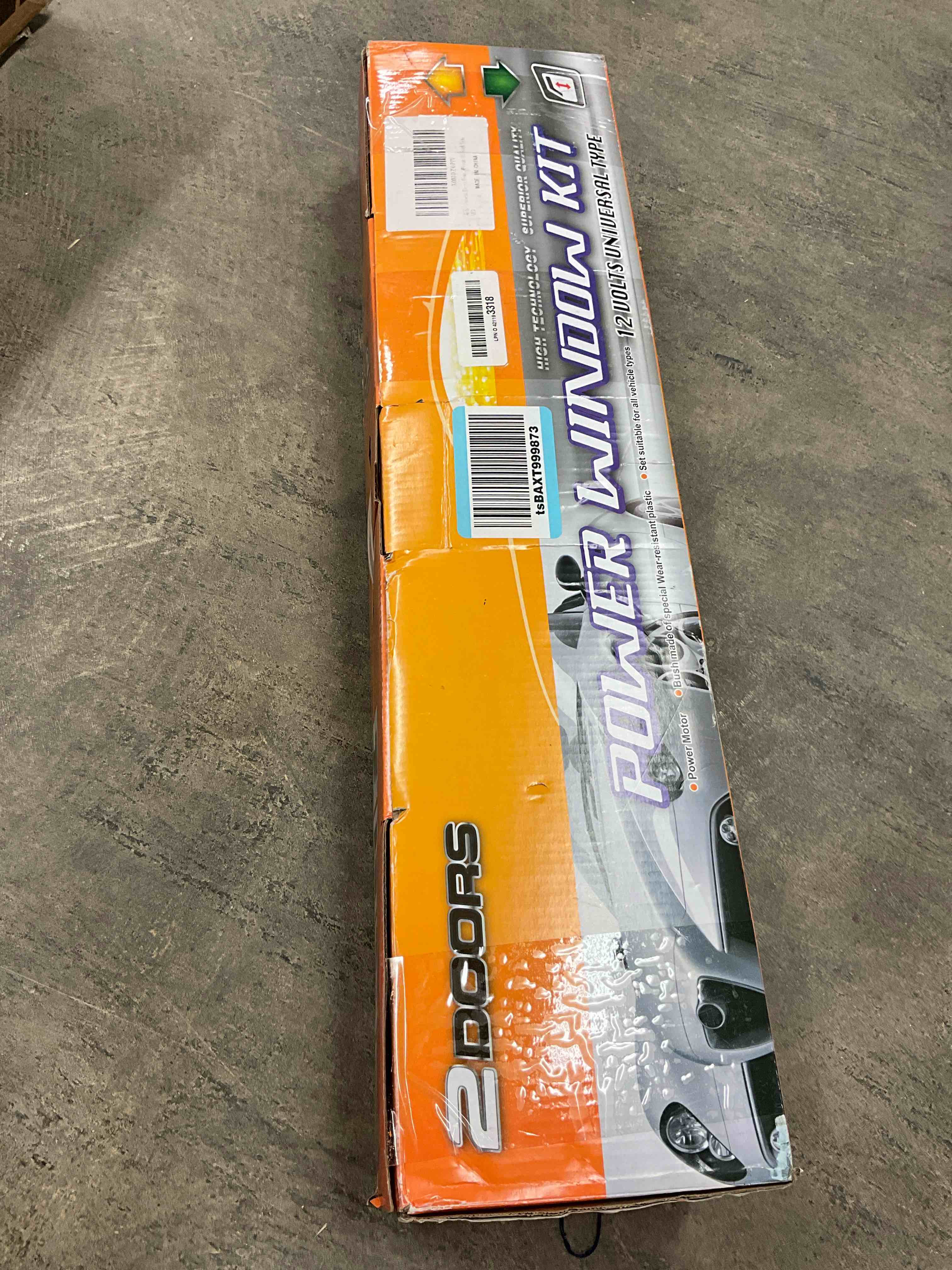 Condition photo showing Good Condition for Universal Electric Power Window Lift Roll Up Regulator Conversion Kit w/Switches, Wiring & Mounting Hardware | Fit for 2-Door Vehicles with Manual Windows, Sedan, Pickup, Off-Road, Vans, SUV 2 Door Lift Regulator