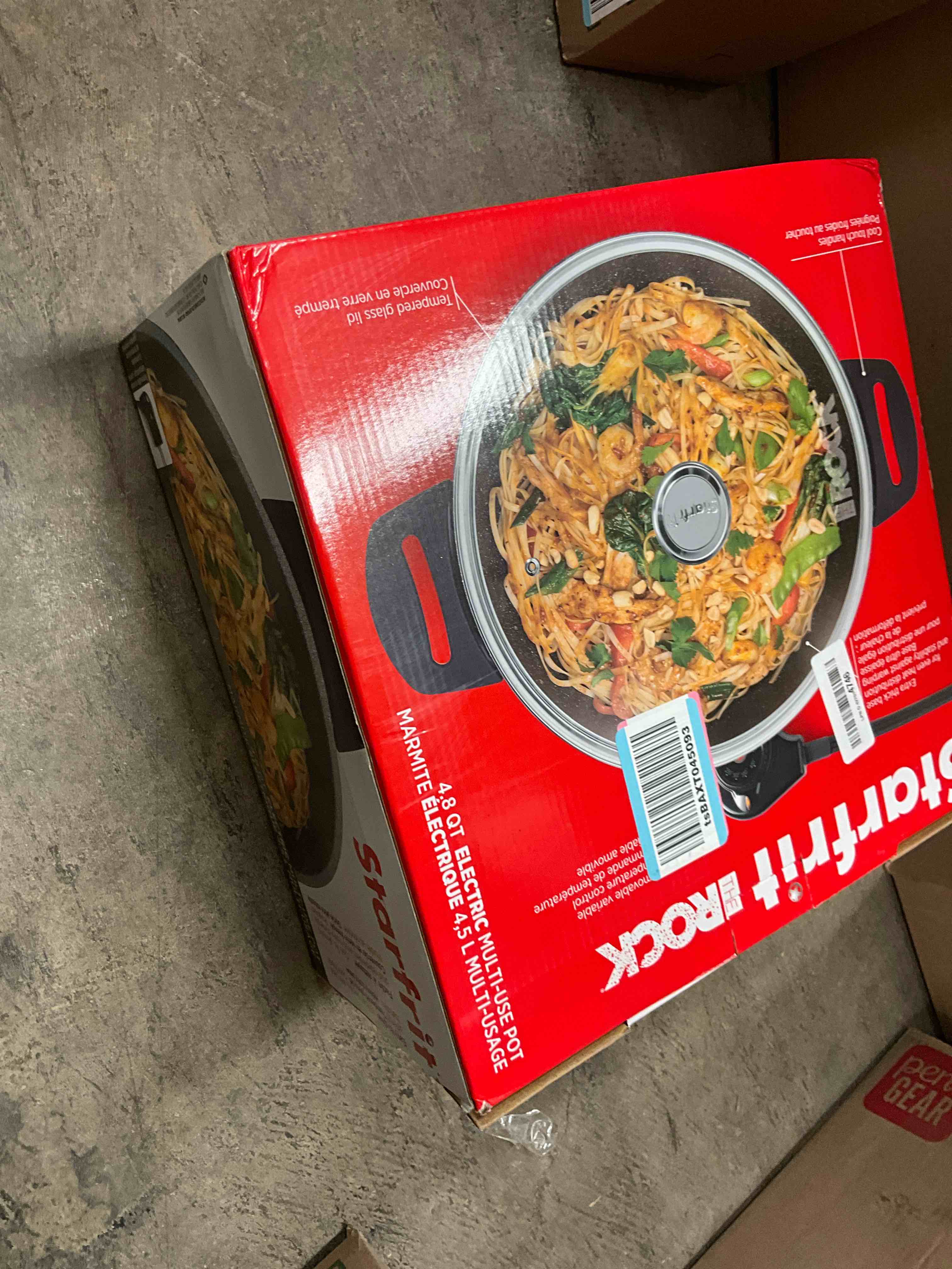 Condition photo showing Good Condition for Starfrit The Rock Electric Multi Pot - 4.5L - Rock.Tec Non-Stick - Tempered Glass Lid - Variable Temperature Control