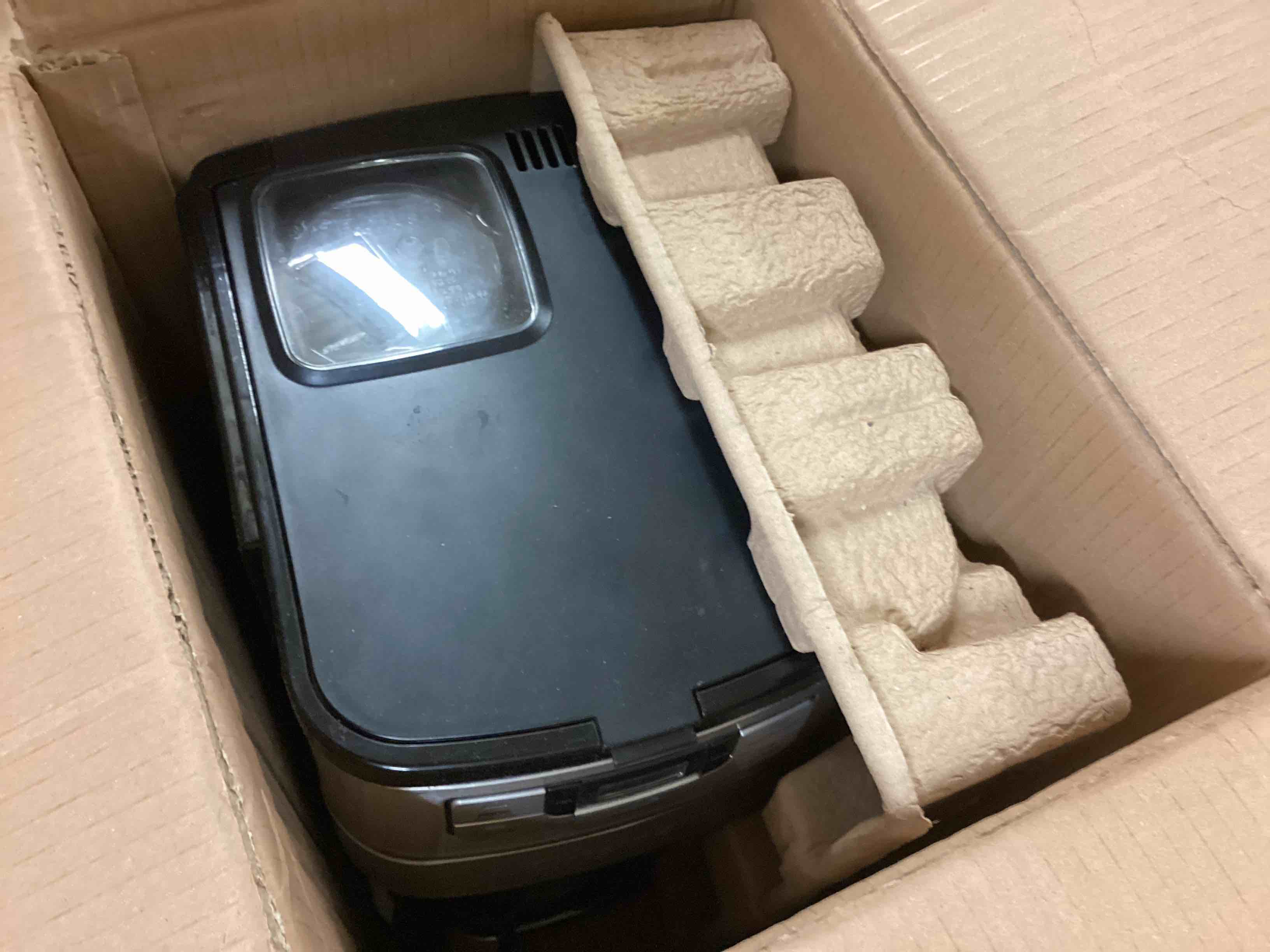 Condition photo showing As Is for Cuisinart Automatic Grind & Brew 10-Cup Coffee Maker with Blade Grinder, Programmable Coffee Machine Glass Carafe with 1-4 Cup Setting, Brew Pause, Grind-Off Option, DGB-450NAS, Black/Stainless Steel 10-Cup Thermal Automatic Grind & Brew Black/Stainless