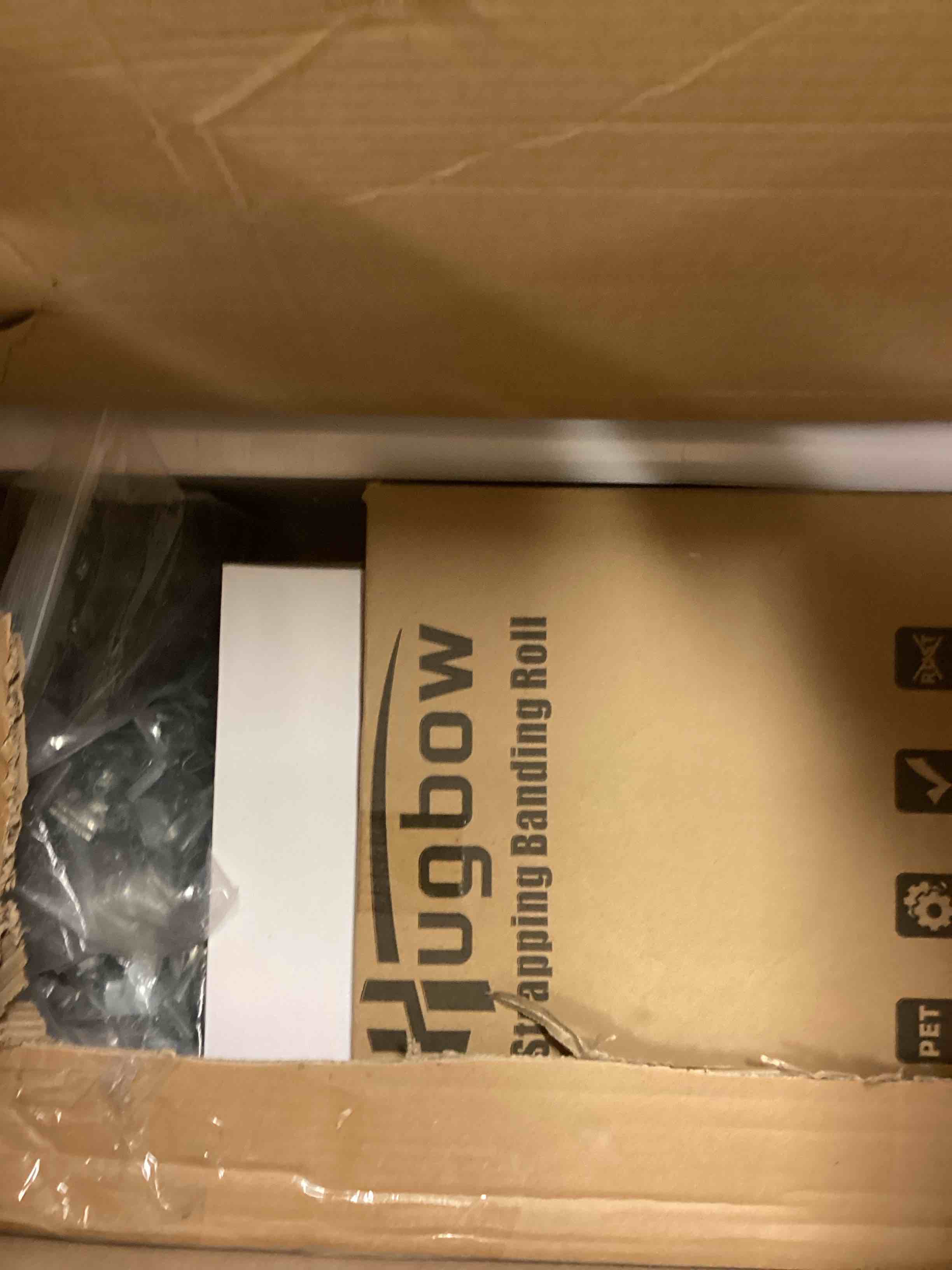 Condition photo showing Good Condition for Banding Strapping Kit, Heavy Duty Pallet Packaging Kit with >1500lbs 5/8" x 1300' PET Strapping Roll, 300 Metal Seals, 100 Corner Protectors, Strapping Tensioner, Banding Sealer Tool 1300' PET Banding Strapping Kit