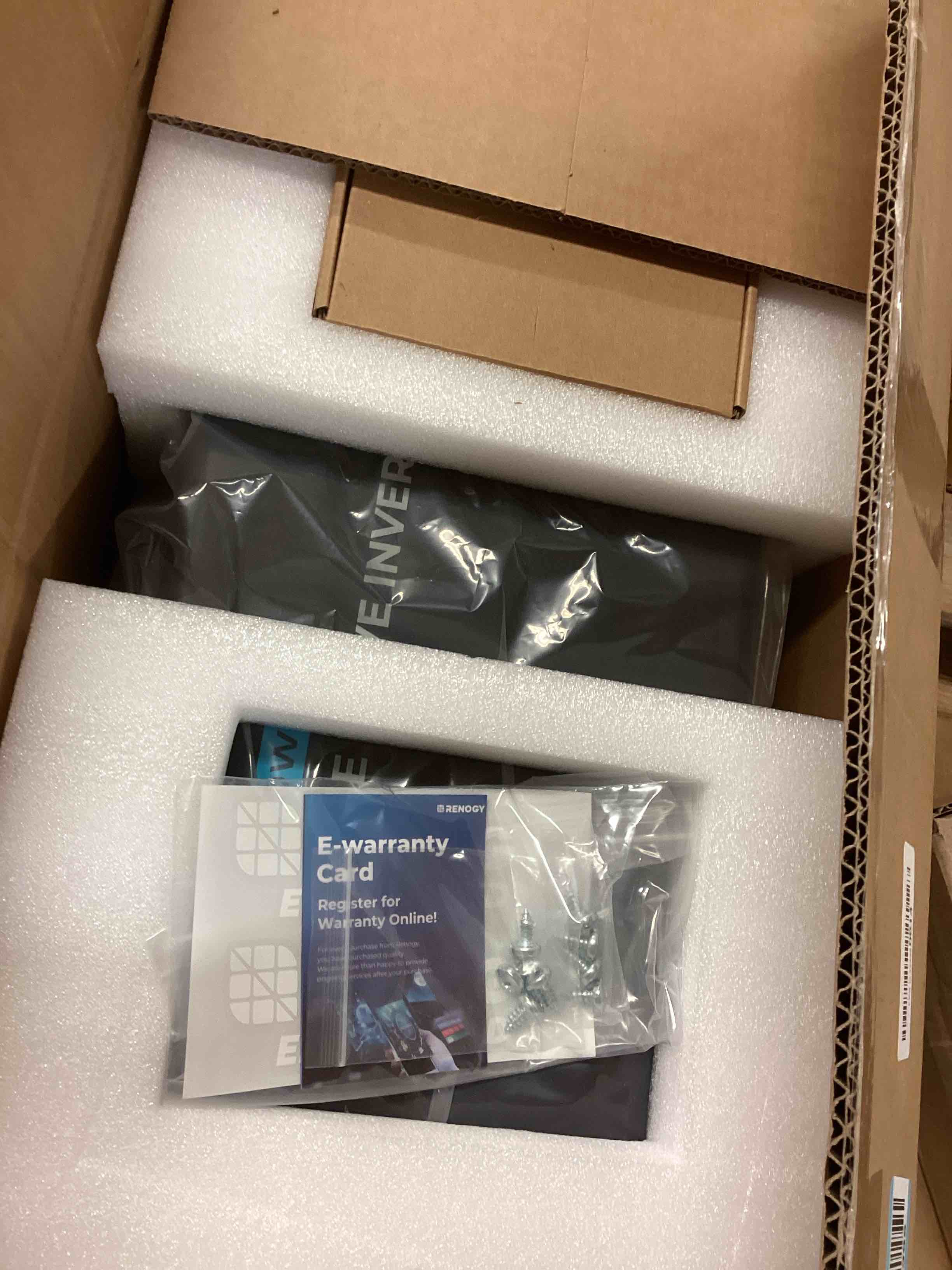 Condition photo showing New/Like New for Renogy 3000W 12V Pro Pure Sine Wave Inverter 12V DC to 110V 120V AC Built-in Bluetooth, Ecosleep Mode, with 16.4FT Remote Controller, Support Pre-Charging, 6000W Peak Power, Truck, RV, Home Energy