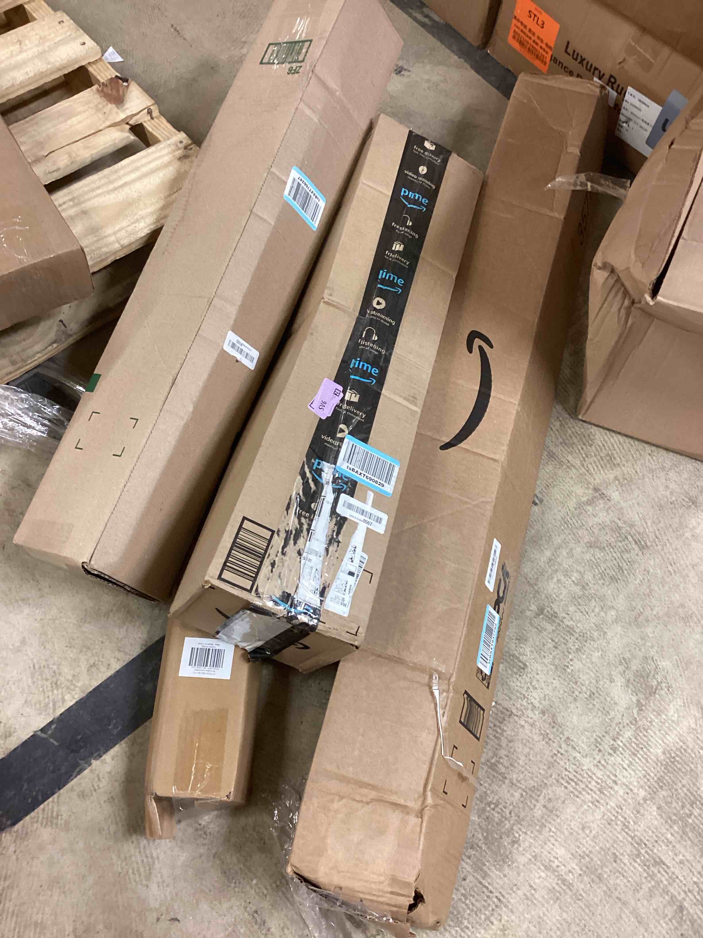 Condition photo showing As Is for Assorted of Items for home maintenance included blinds and rods curtains (sizes styles may vary) 