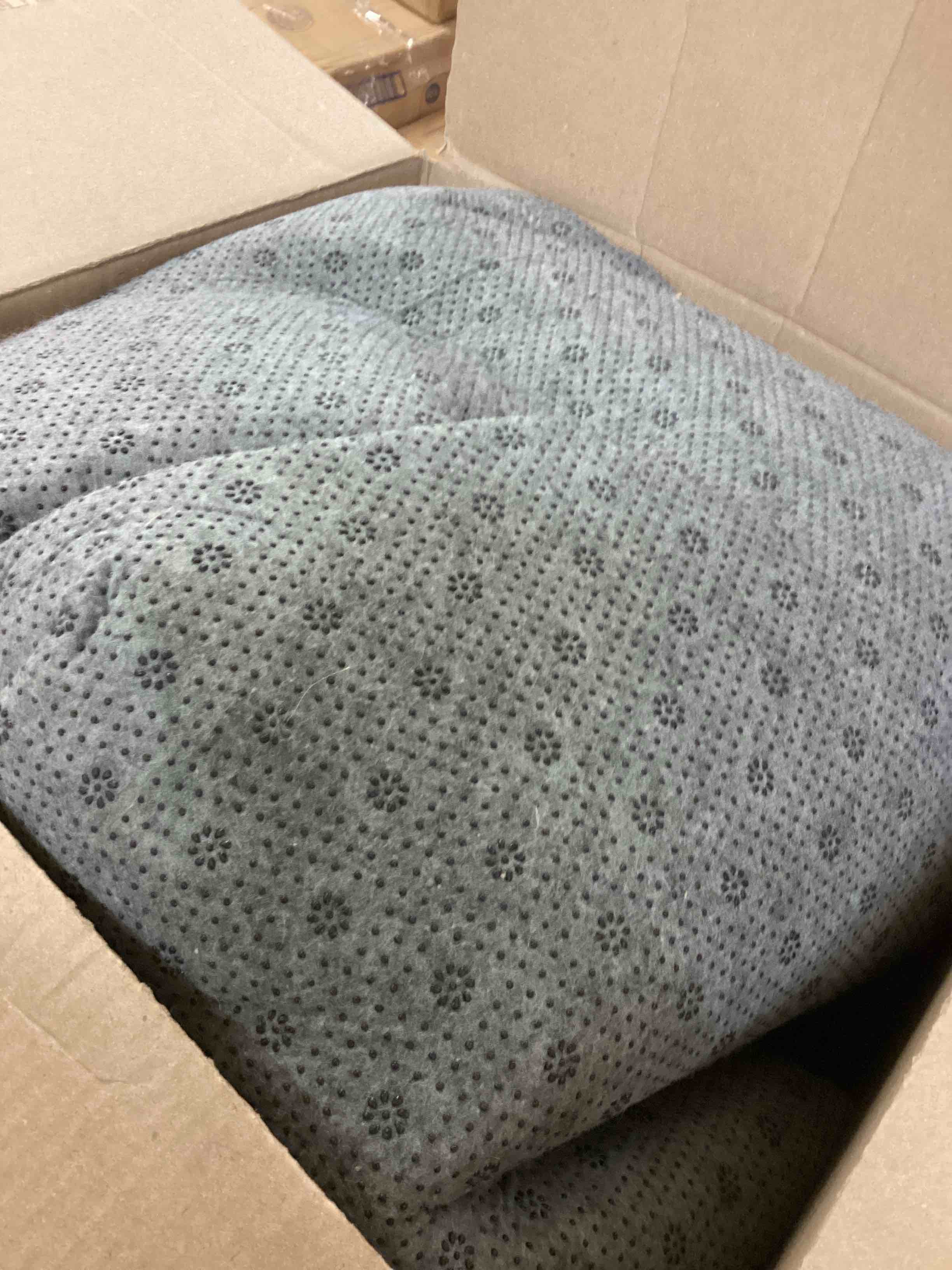 Condition photo showing As Is for 6x9 Ft Large Shag Brown Area Rug for Living Room, Tie-Dyed Ultra Soft Fluffy Furry Rugs for Bedroom Indoor Floor, Aesthetic Carpet for Kids Home Decor (Coffee) B-tie-dyed Coffee 6' x 9' (Rectangular)