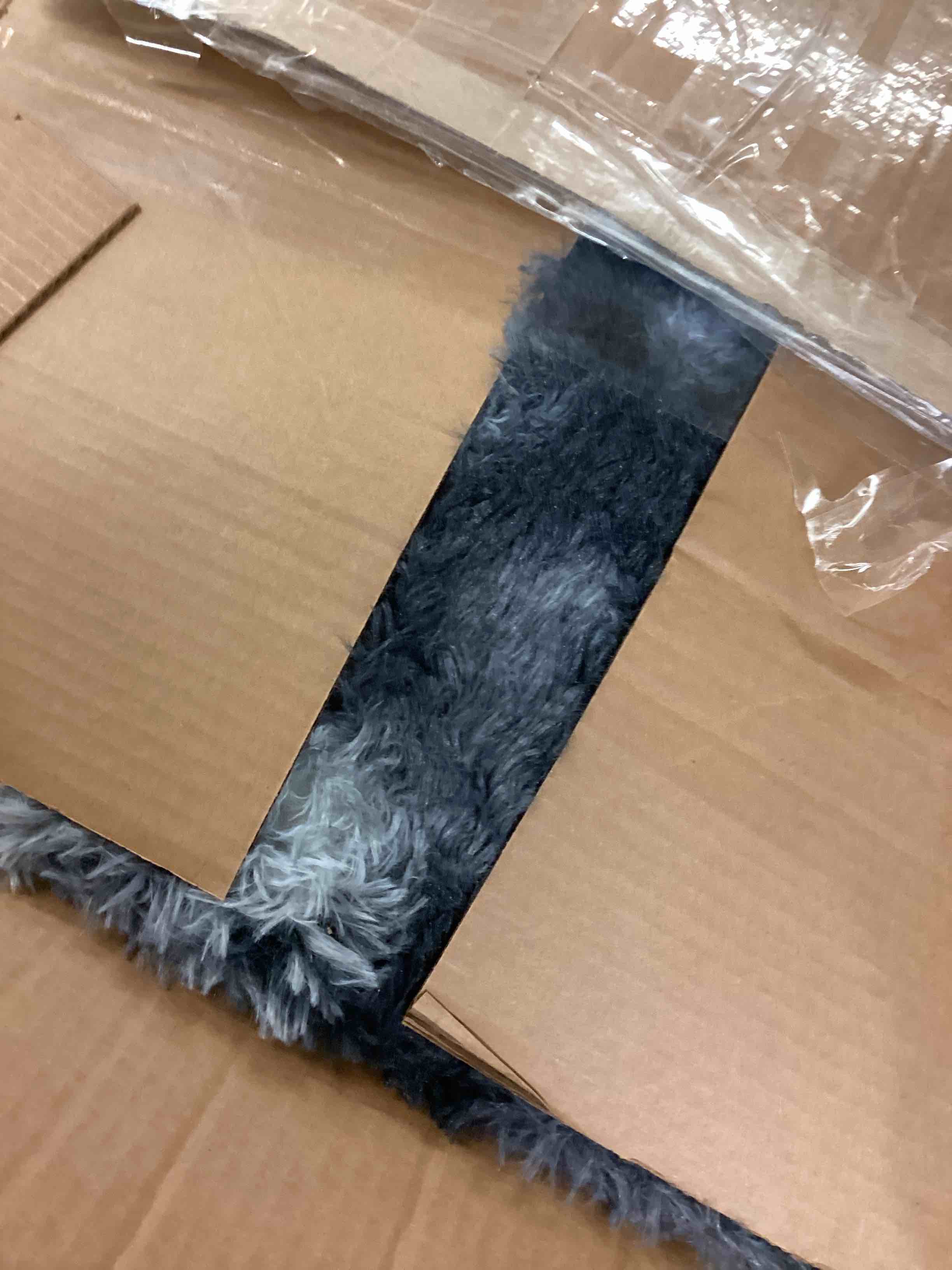 Condition photo showing Good Condition for Area Rugs 9x12 Living Room: Shag Area Rug for Living Room - Large Plush Fluffy Carpet (Tie-Dyed Dark Gray, 9x12 Feet) Tie-dye Dark Gray 9' x 12' (Rectangular)