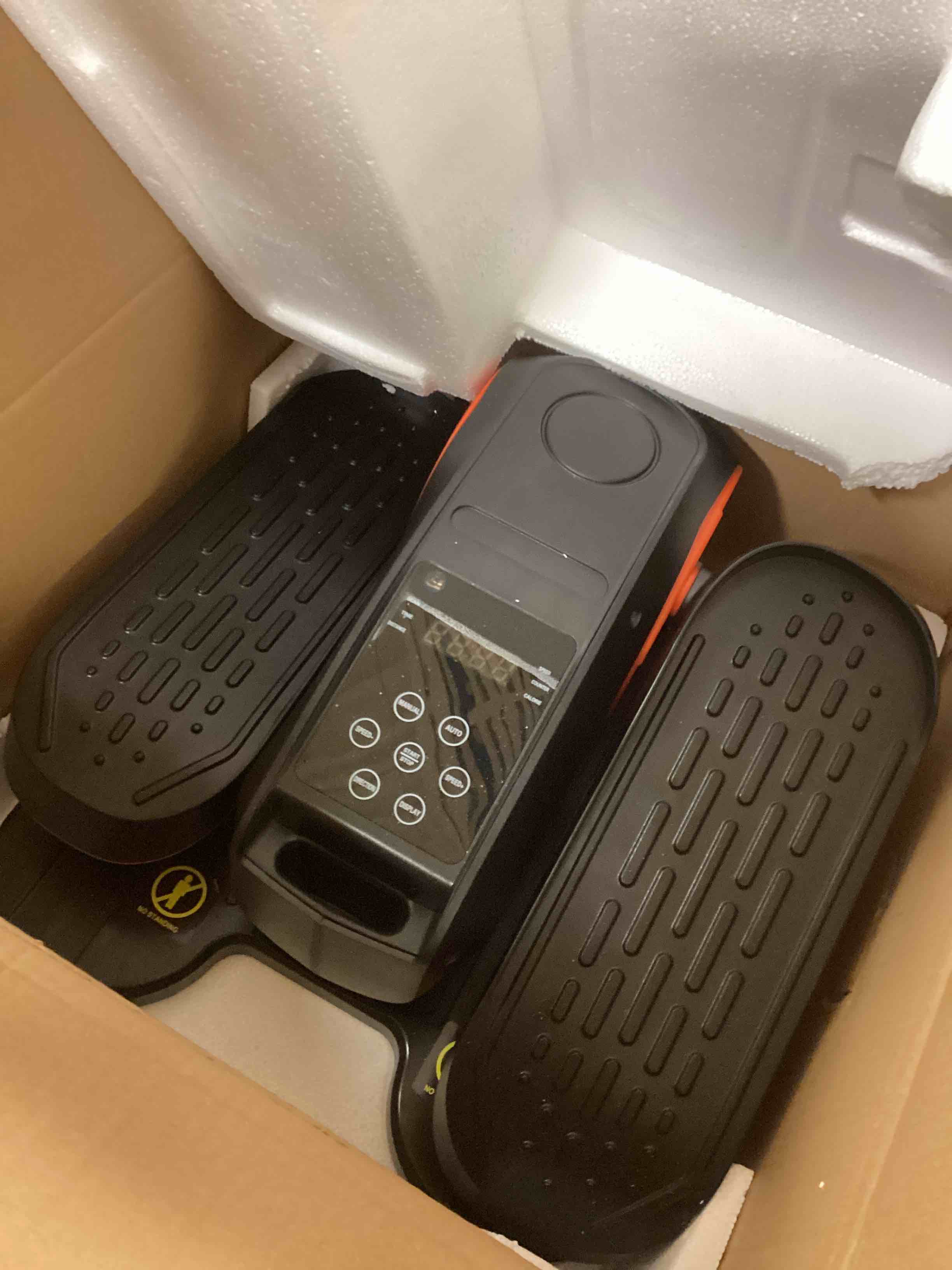 Condition photo showing Good Condition for Under Desk Oval Exercise Machine Electric Oval Leg Exerciser Seen on TV 12 Speed Foot Exerciser for Seniors Portable Mini Seat Pedal Exerciser for Home Office Vertical