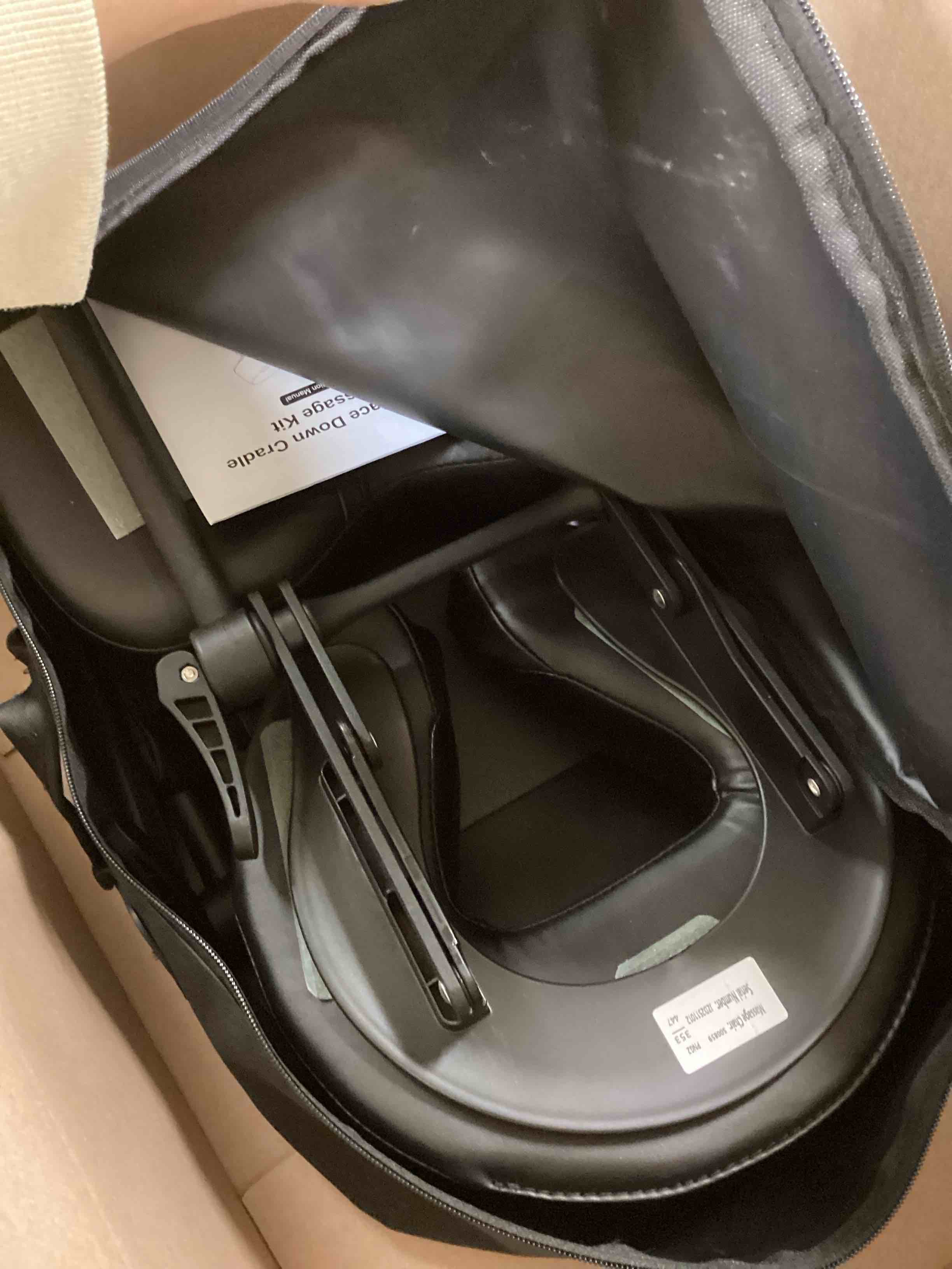 Condition photo showing Good Condition for Udefineit 3 in 1 Multifunctional Portable Face Down Cradle Massage Kit for Desktop, Massage Bed & Home Mattress, Deluxe Adjustable Headrest Face Pillow Bracket for Office Sleeping Nap Rest C - Black - Upgraded 3 in 1