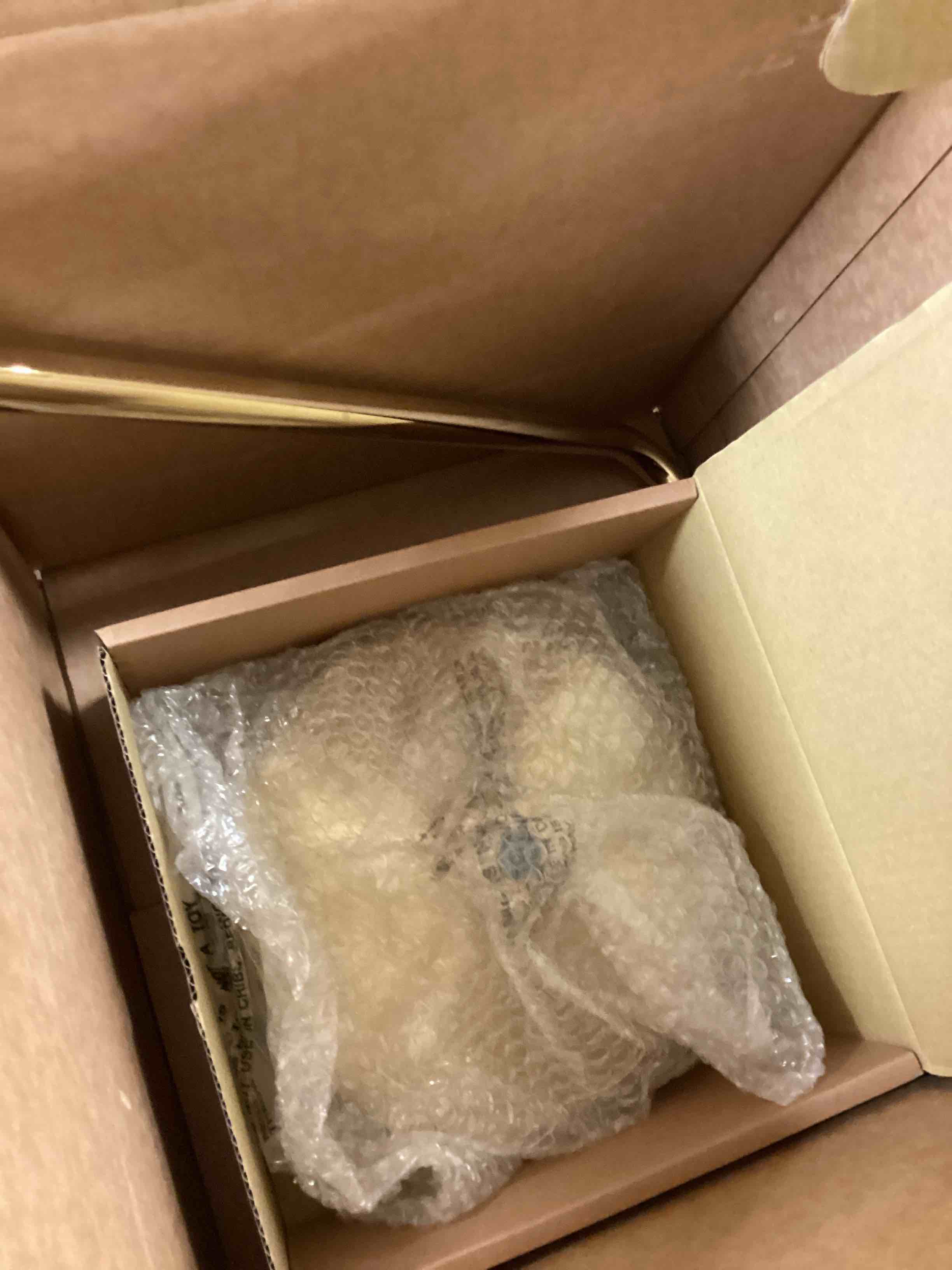 Condition photo showing Good Condition for Kingston Brass K225K12 Designer Trimscape Victorian 10-inch Showerhead with 17-inch Rain Drop Shower Arm, Polished Brass Gold 